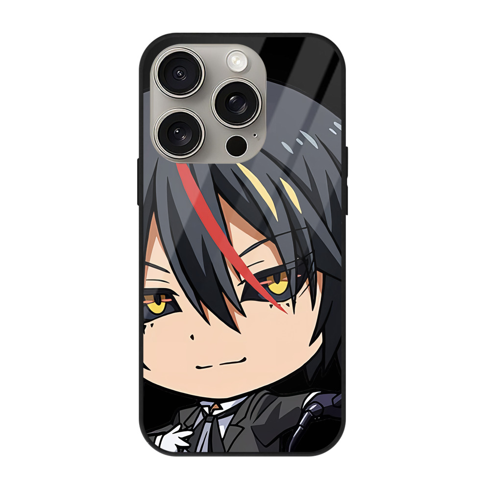 （画像用） 転スラ Regarding Reincarnated to Slime 【iPhone15Pro対応】スマホケース 耐衝撃＆黄変防止 背面ガラス