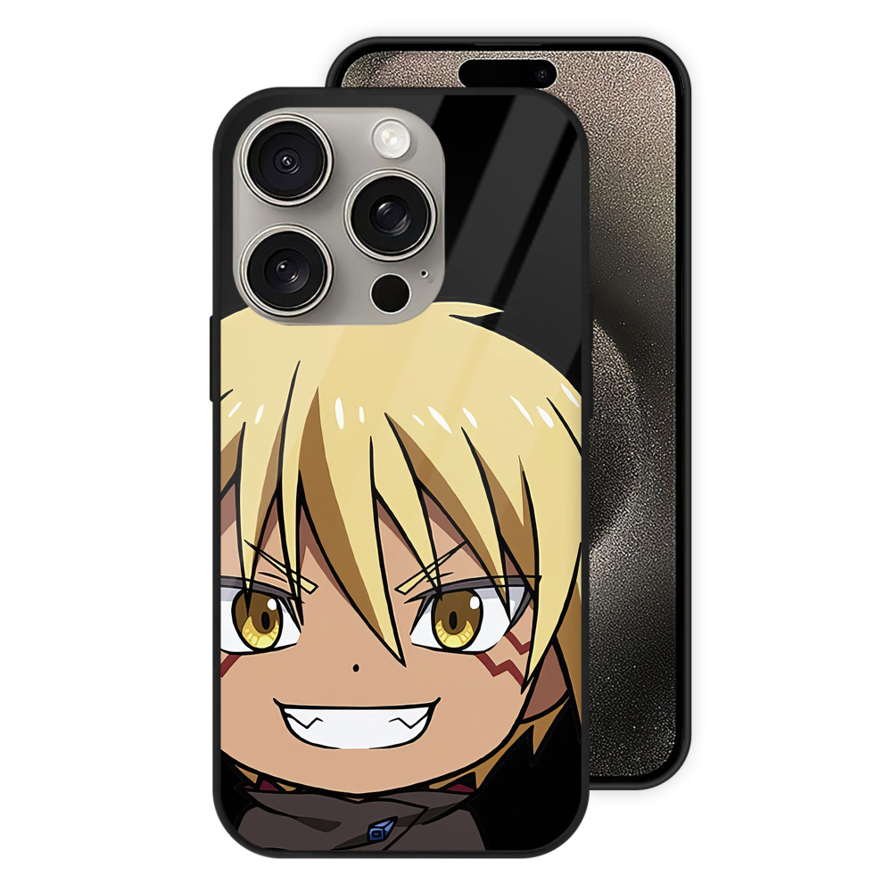 （画像用） 転スラ Regarding Reincarnated to Slime 【iPhone15Pro対応】スマホケース 耐衝撃＆黄変防止 背面ガラス