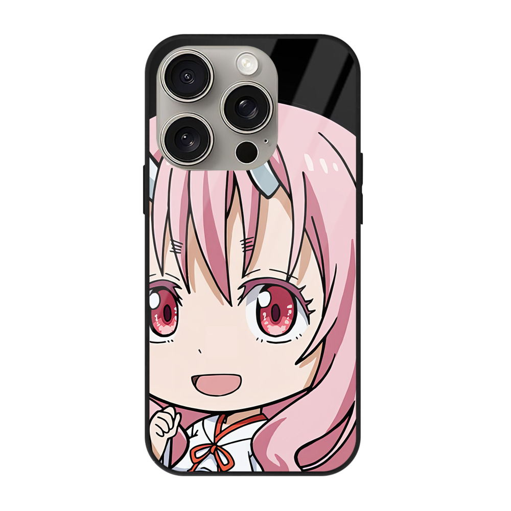 （画像用） 転スラ Regarding Reincarnated to Slime 【iPhone15Pro対応】スマホケース 耐衝撃＆黄変防止 背面ガラス