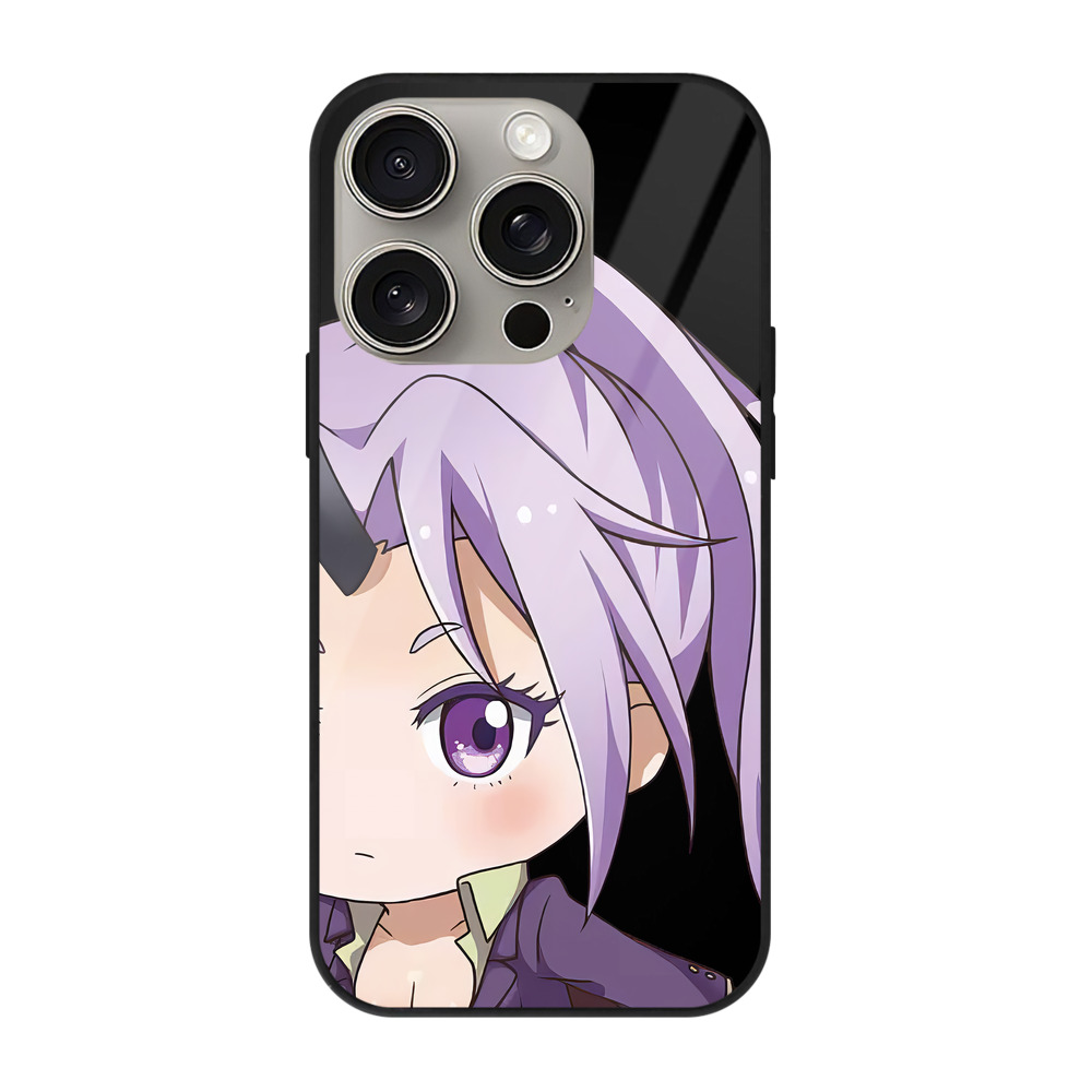 （画像用） 転スラ Regarding Reincarnated to Slime 【iPhone15Pro対応】スマホケース 耐衝撃＆黄変防止 背面ガラス