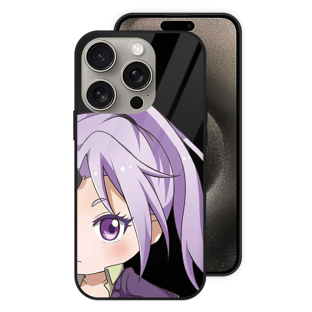 （画像用） 転スラ Regarding Reincarnated to Slime 【iPhone15Pro対応】スマホケース 耐衝撃＆黄変防止 背面ガラス