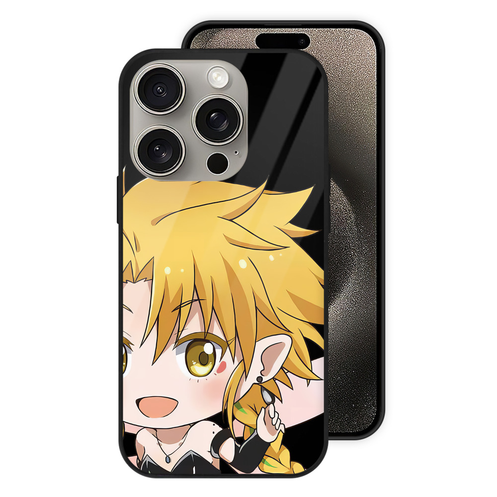 （画像用） 転スラ Regarding Reincarnated to Slime 【iPhone15Pro対応】スマホケース 耐衝撃＆黄変防止 背面ガラス