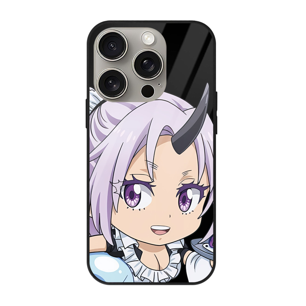 （画像用） 転スラ Regarding Reincarnated to Slime 【iPhone15Pro対応】スマホケース 耐衝撃＆黄変防止 背面ガラス