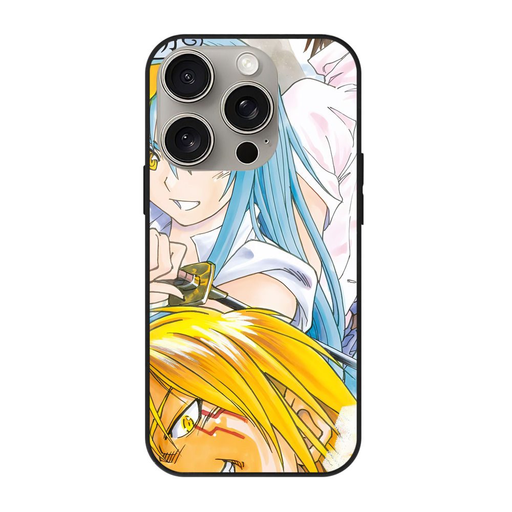 （画像用） 転スラ Regarding Reincarnated to Slime 【iPhone15Pro対応】スマホケース 耐衝撃＆黄変防止 背面ガラス