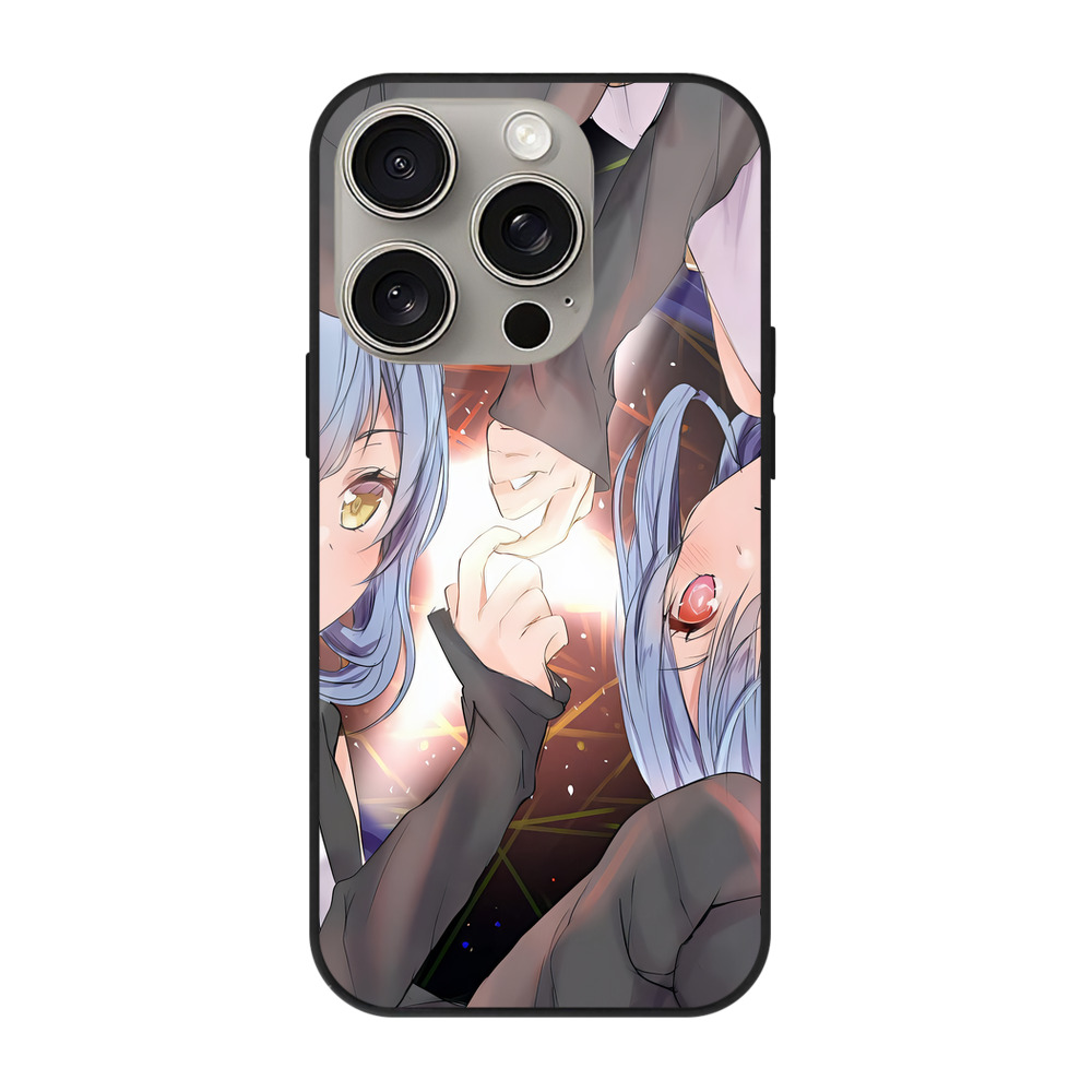 （画像用） 転スラ Regarding Reincarnated to Slime 【iPhone15Pro対応】スマホケース 耐衝撃＆黄変防止 背面ガラス