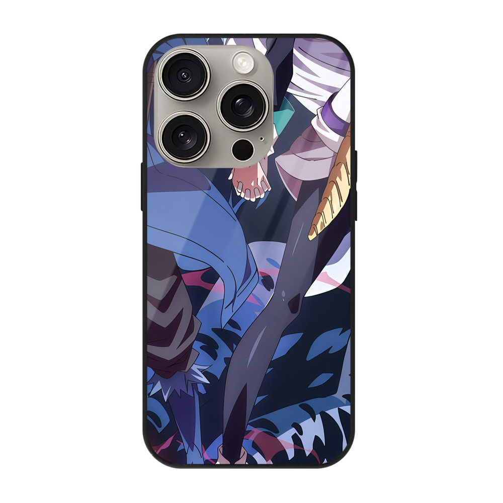 （画像用） 転スラ Regarding Reincarnated to Slime 【iPhone15Pro対応】スマホケース 耐衝撃＆黄変防止 背面ガラス