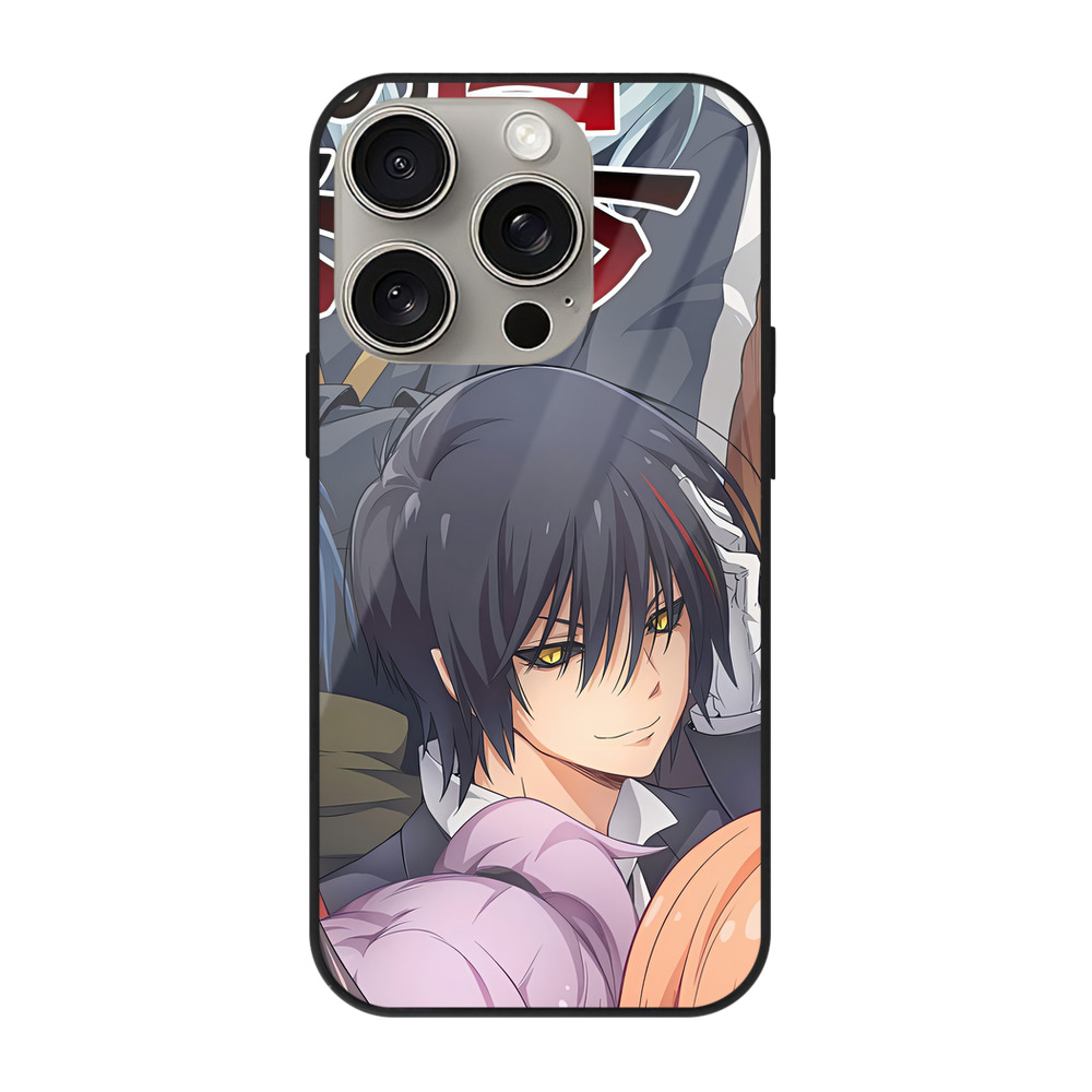 （画像用） 転スラ Regarding Reincarnated to Slime 【iPhone15Pro対応】スマホケース 耐衝撃＆黄変防止 背面ガラス