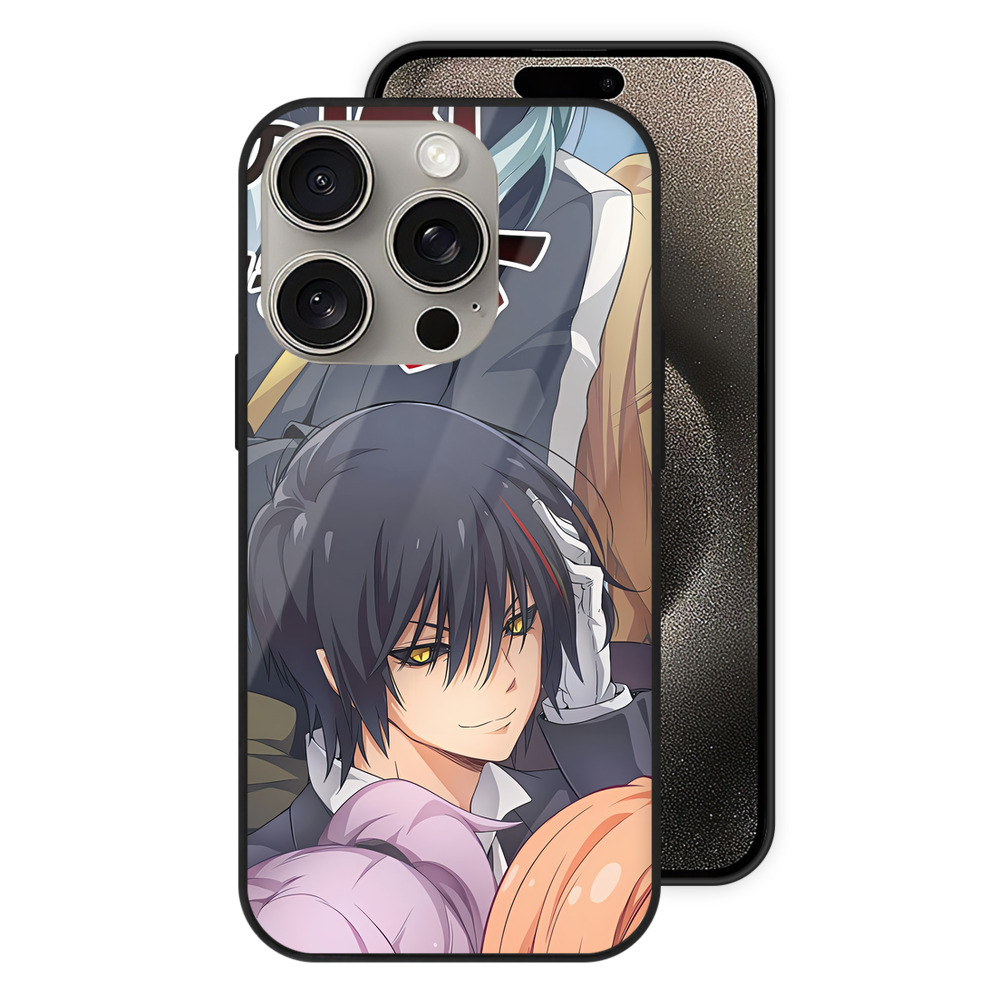 （画像用） 転スラ Regarding Reincarnated to Slime 【iPhone15Pro対応】スマホケース 耐衝撃＆黄変防止 背面ガラス