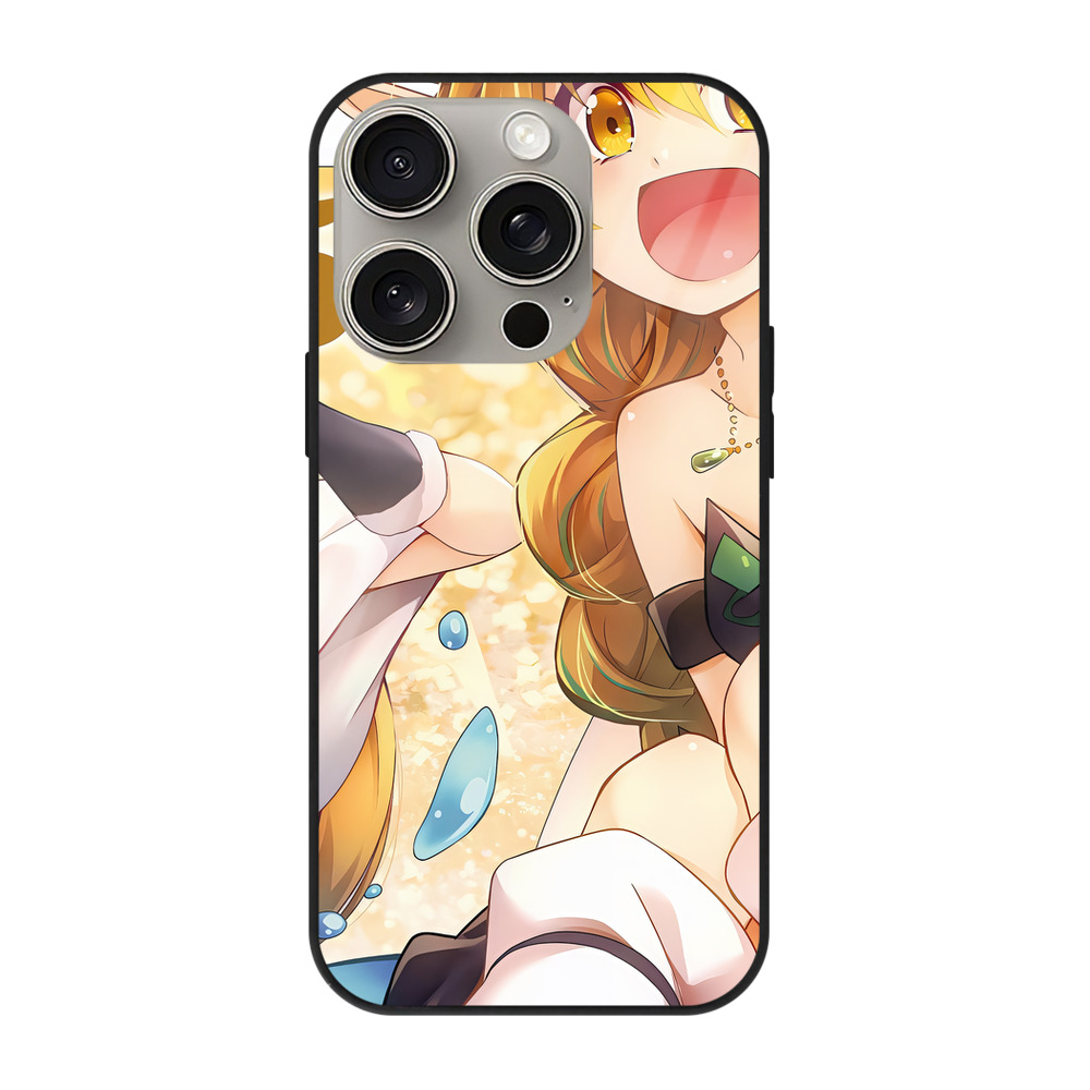 （画像用） 転スラ Regarding Reincarnated to Slime 【iPhone15Pro対応】スマホケース 耐衝撃＆黄変防止 背面ガラス