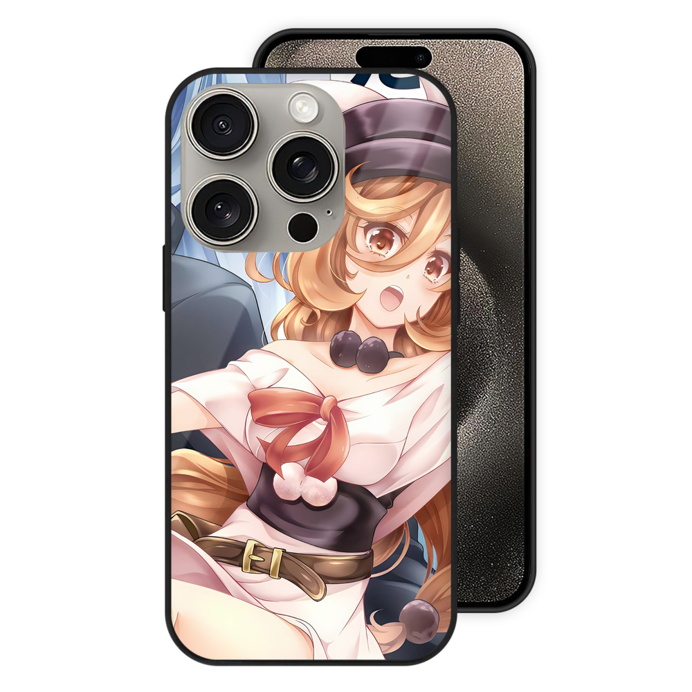 （画像用） 転スラ Regarding Reincarnated to Slime 【iPhone15Pro対応】スマホケース 耐衝撃＆黄変防止 背面ガラス
