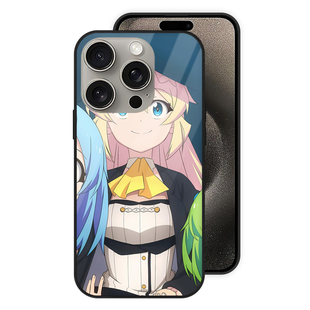 （画像用） 転スラ Regarding Reincarnated to Slime 【iPhone15Pro対応】スマホケース 耐衝撃＆黄変防止 背面ガラス