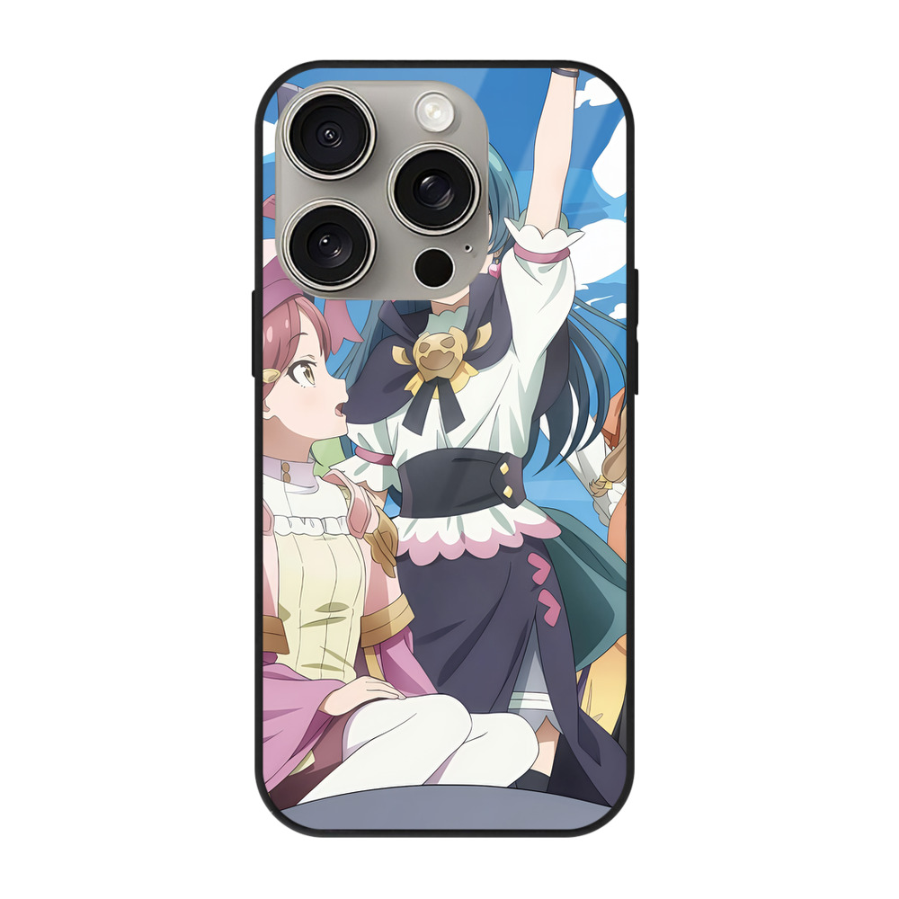 （画像用） 転スラ Regarding Reincarnated to Slime 【iPhone15Pro対応】スマホケース 耐衝撃＆黄変防止 背面ガラス