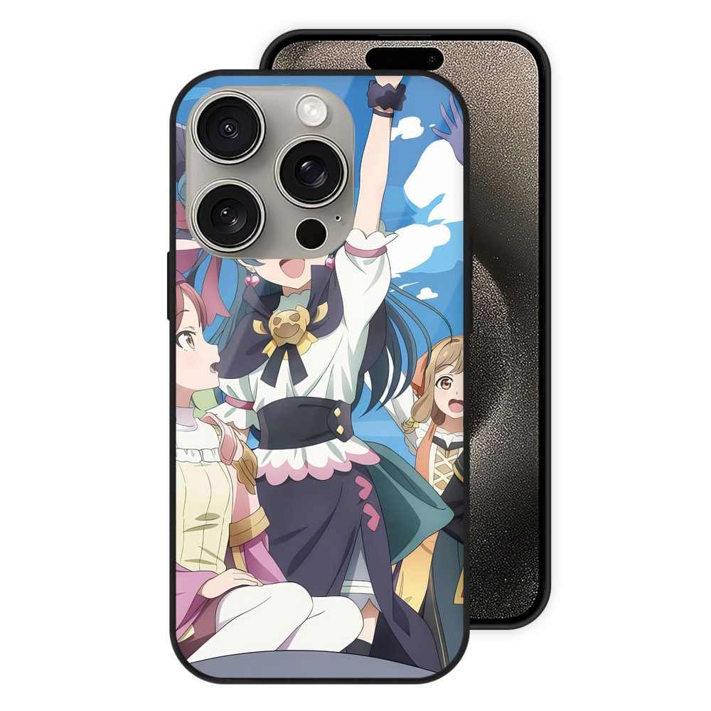 （画像用） 転スラ Regarding Reincarnated to Slime 【iPhone15Pro対応】スマホケース 耐衝撃＆黄変防止 背面ガラス