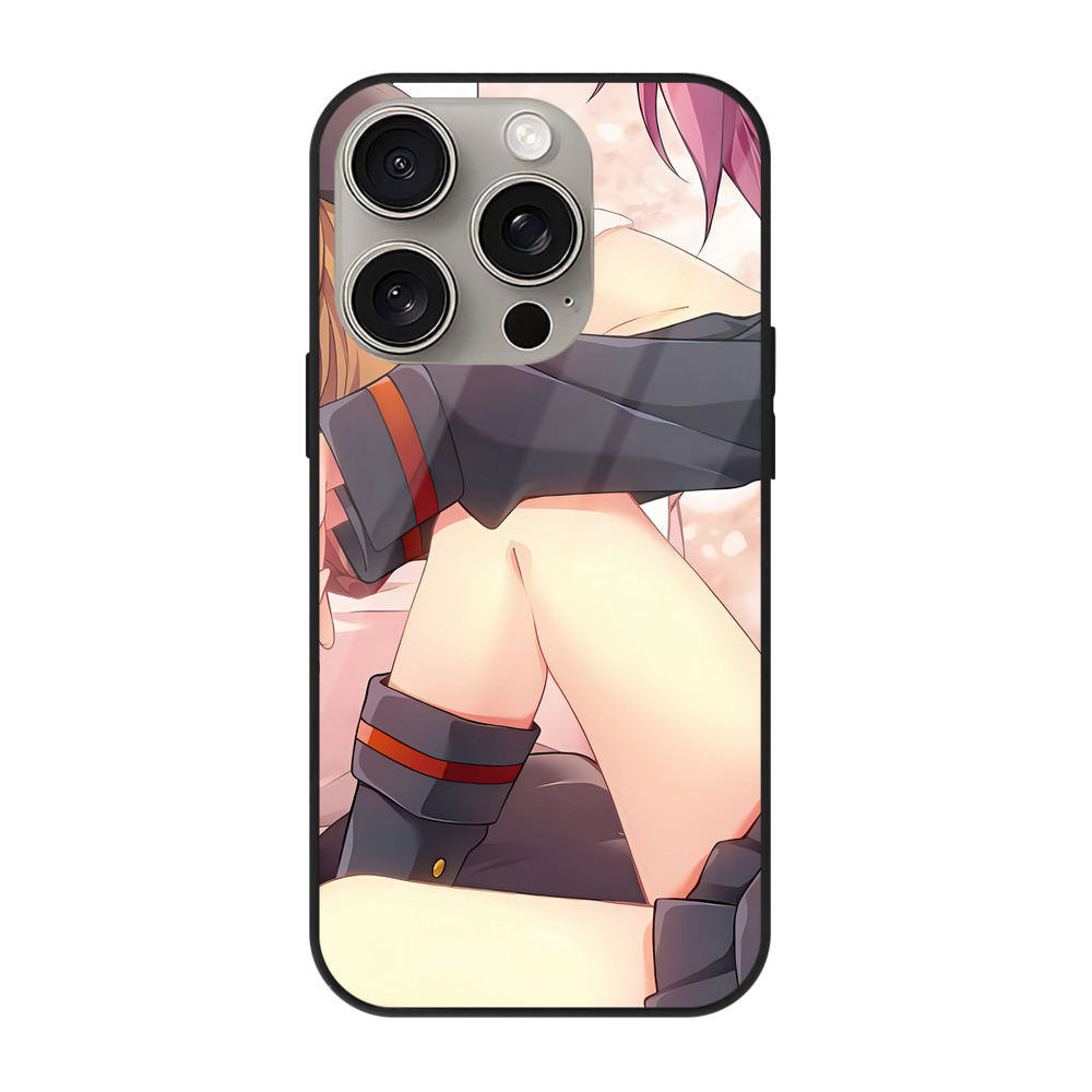 （画像用） 転スラ Regarding Reincarnated to Slime 【iPhone15Pro対応】スマホケース 耐衝撃＆黄変防止 背面ガラス