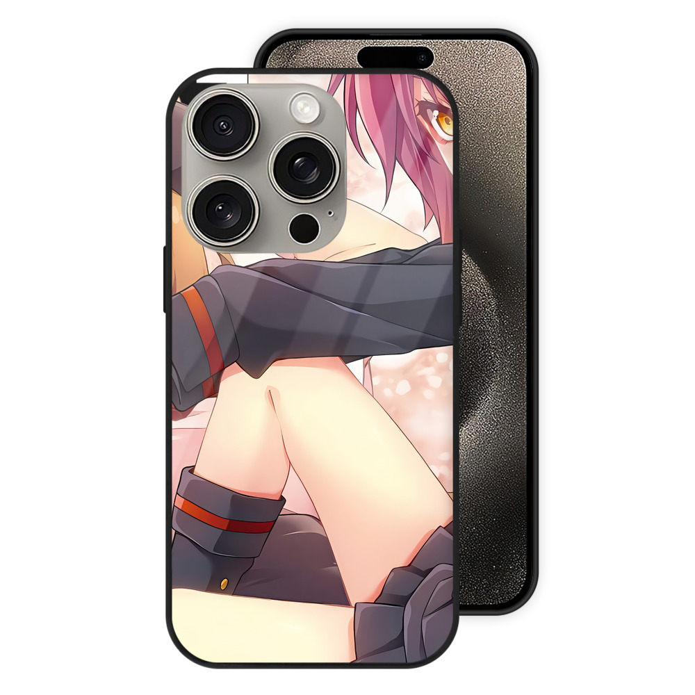 （画像用） 転スラ Regarding Reincarnated to Slime 【iPhone15Pro対応】スマホケース 耐衝撃＆黄変防止 背面ガラス