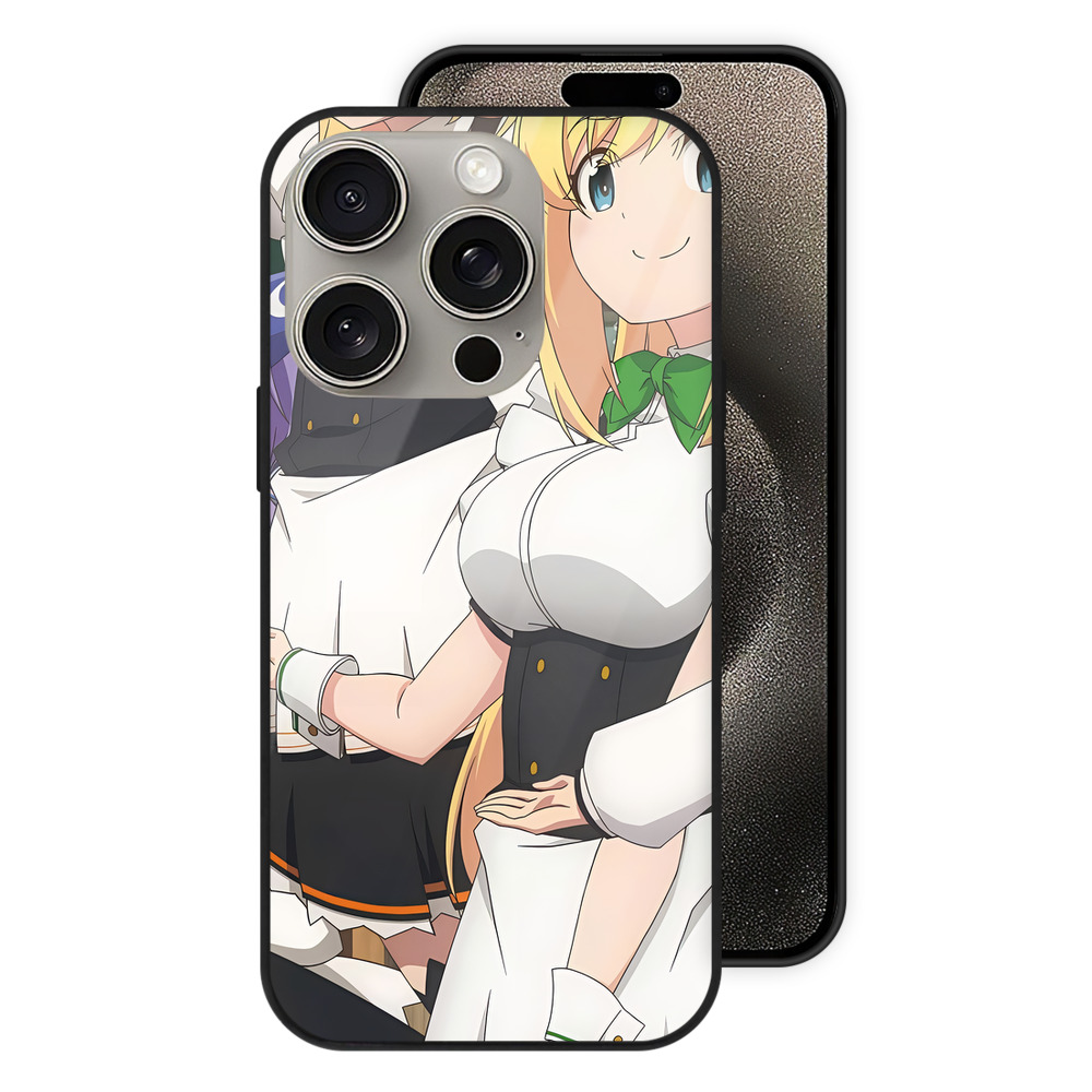 （画像用） 転スラ Regarding Reincarnated to Slime 【iPhone15Pro対応】スマホケース 耐衝撃＆黄変防止 背面ガラス