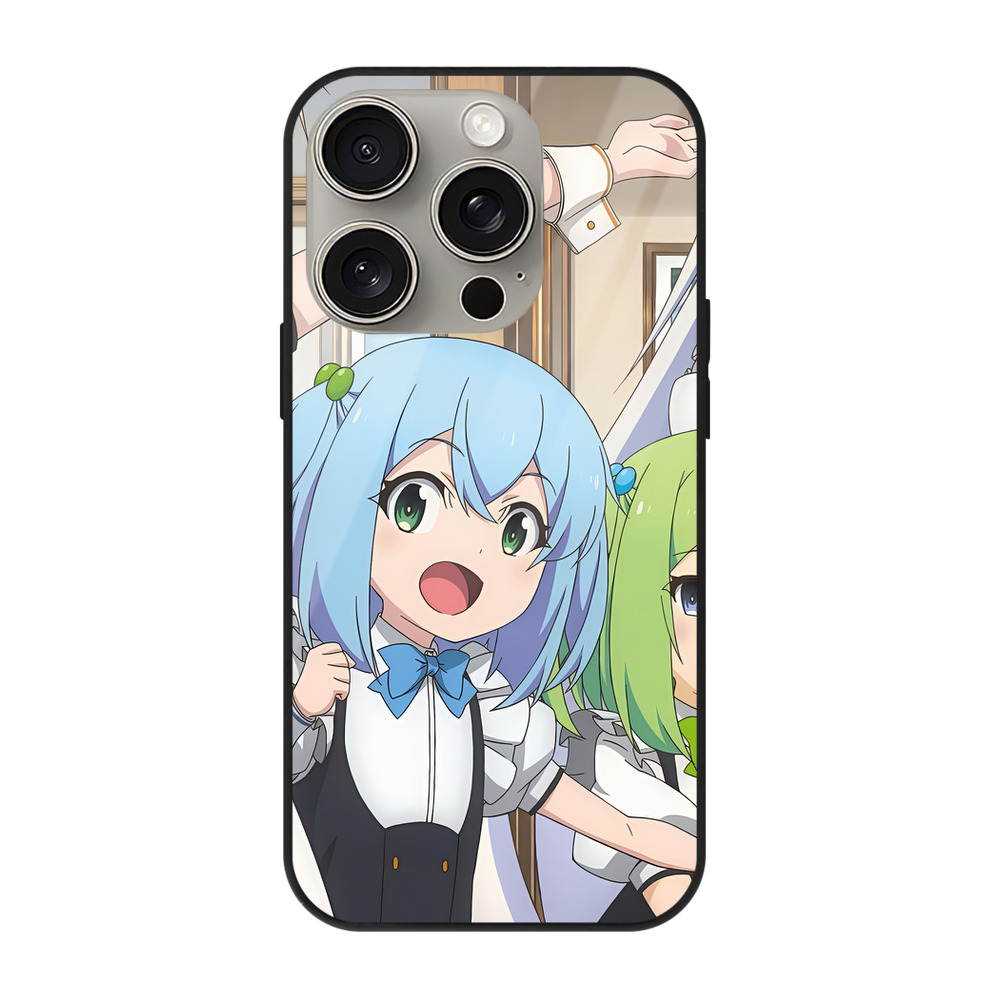 （画像用） 転スラ Regarding Reincarnated to Slime 【iPhone15Pro対応】スマホケース 耐衝撃＆黄変防止 背面ガラス