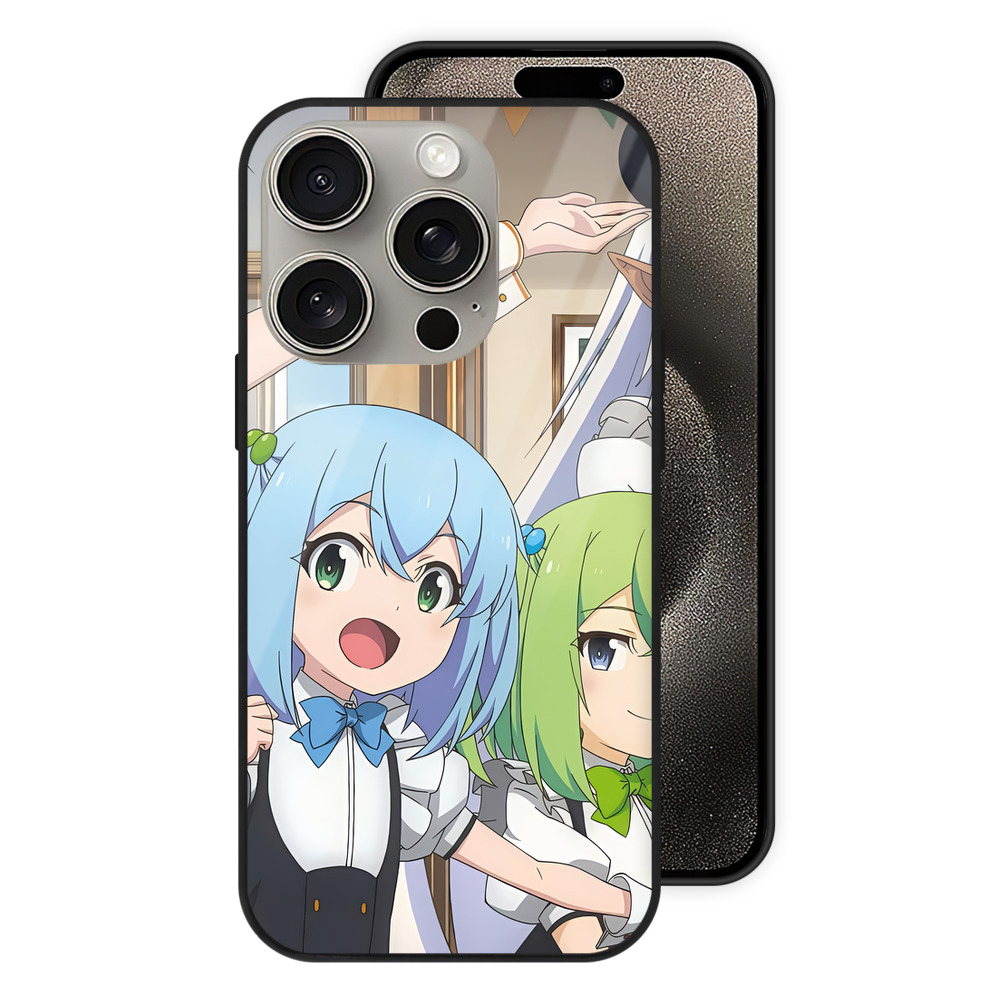 （画像用） 転スラ Regarding Reincarnated to Slime 【iPhone15Pro対応】スマホケース 耐衝撃＆黄変防止 背面ガラス