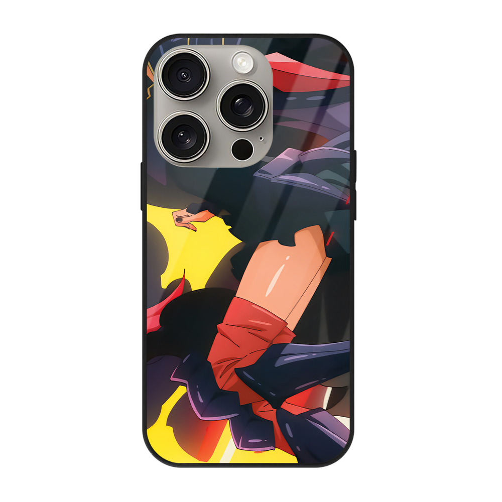 （画像用） 転スラ Regarding Reincarnated to Slime 【iPhone15Pro対応】スマホケース 耐衝撃＆黄変防止 背面ガラス