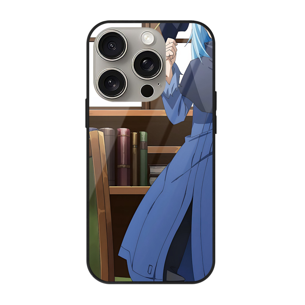 （画像用） 転スラ Regarding Reincarnated to Slime 【iPhone15Pro対応】スマホケース 耐衝撃＆黄変防止 背面ガラス