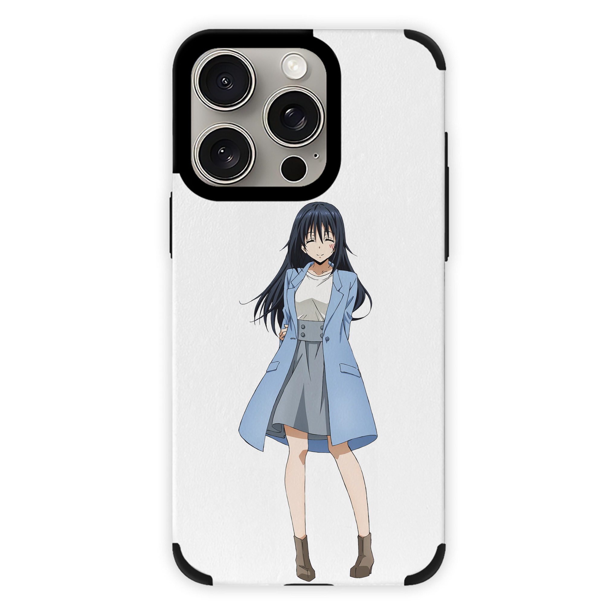 （画像用） 転スラ Regarding Reincarnated to Slime 【iPhone15ProMax対応】 PUレザー スマホケース 耐衝撃＆黄変防止