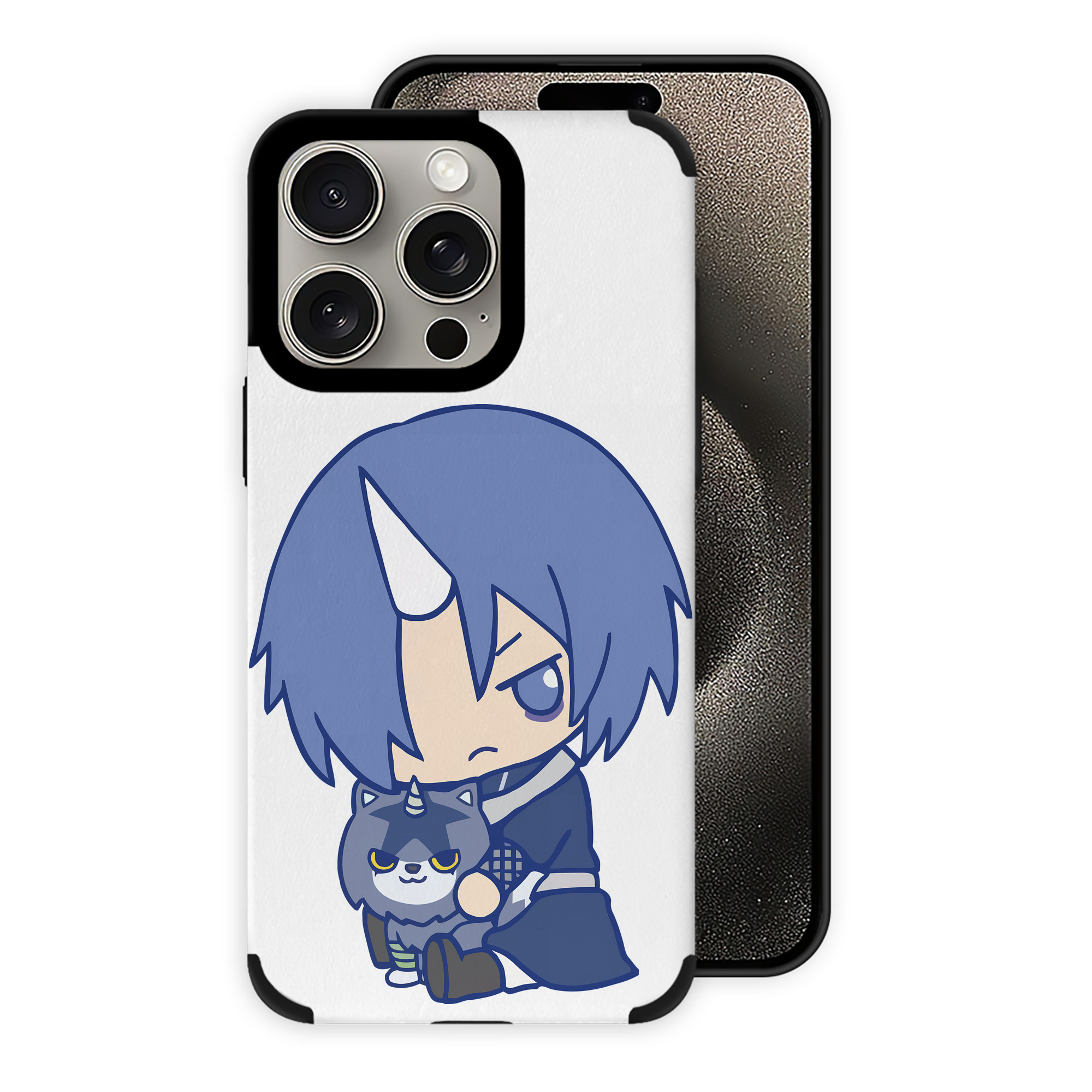 （画像用） 転スラ Regarding Reincarnated to Slime 【iPhone15ProMax対応】 PUレザー スマホケース 耐衝撃＆黄変防止