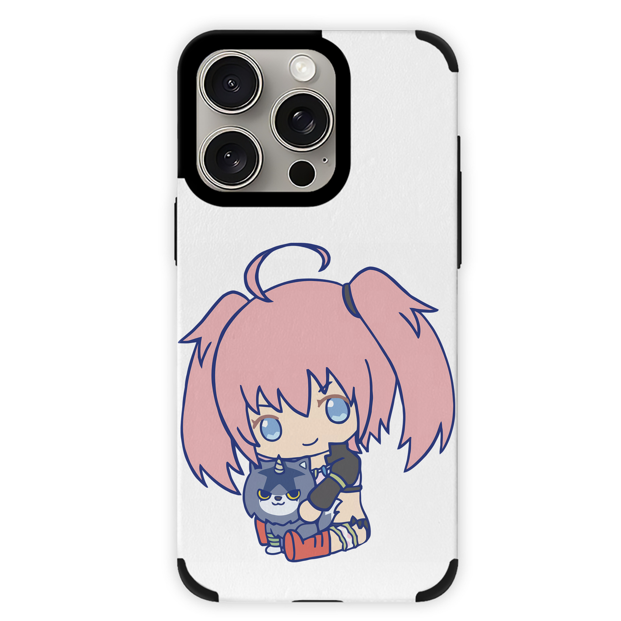 （画像用） 転スラ Regarding Reincarnated to Slime 【iPhone15ProMax対応】 PUレザー スマホケース 耐衝撃＆黄変防止