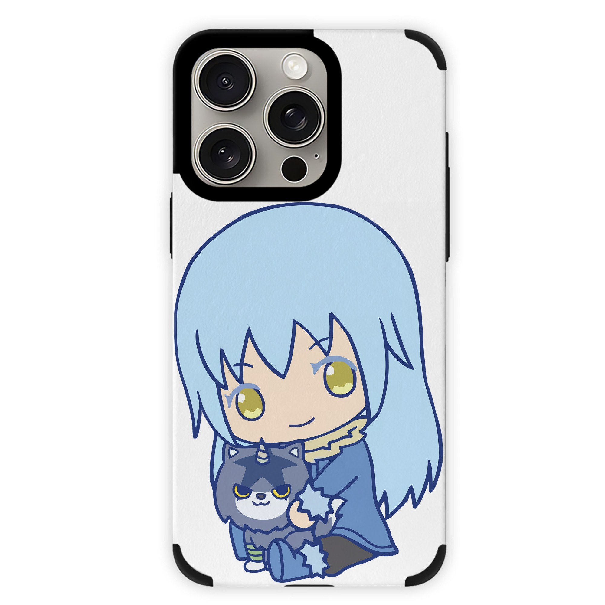 （画像用） 転スラ Regarding Reincarnated to Slime 【iPhone15ProMax対応】 PUレザー スマホケース 耐衝撃＆黄変防止