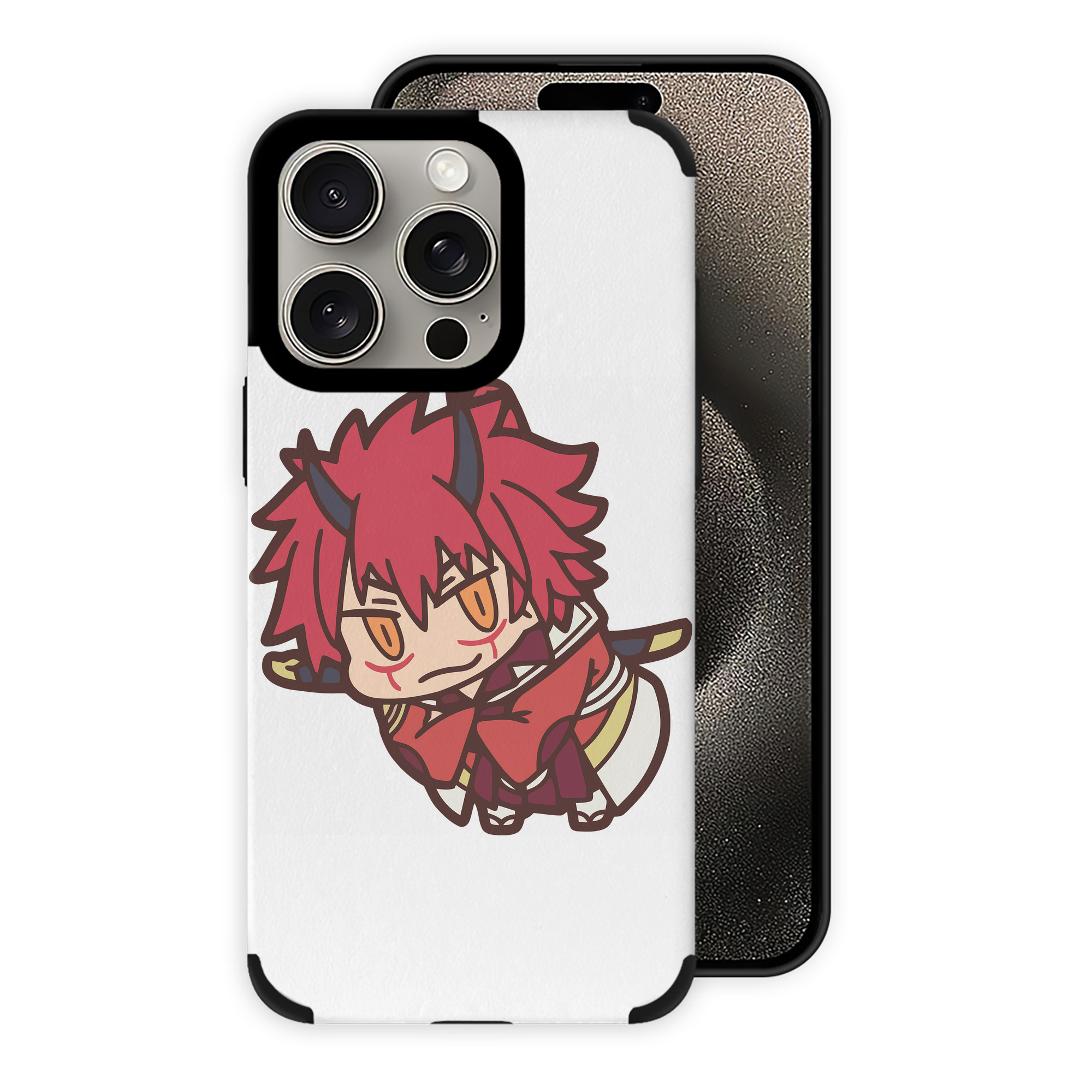 （画像用） 転スラ Regarding Reincarnated to Slime 【iPhone15ProMax対応】 PUレザー スマホケース 耐衝撃＆黄変防止
