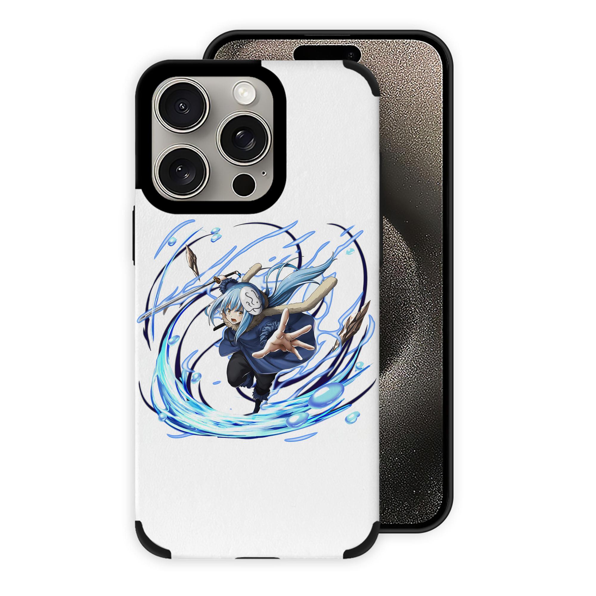 転スラ Regarding Reincarnated to Slime 【iPhone15ProMax対応】 PUレザー スマホケース 耐衝撃＆黄変防止