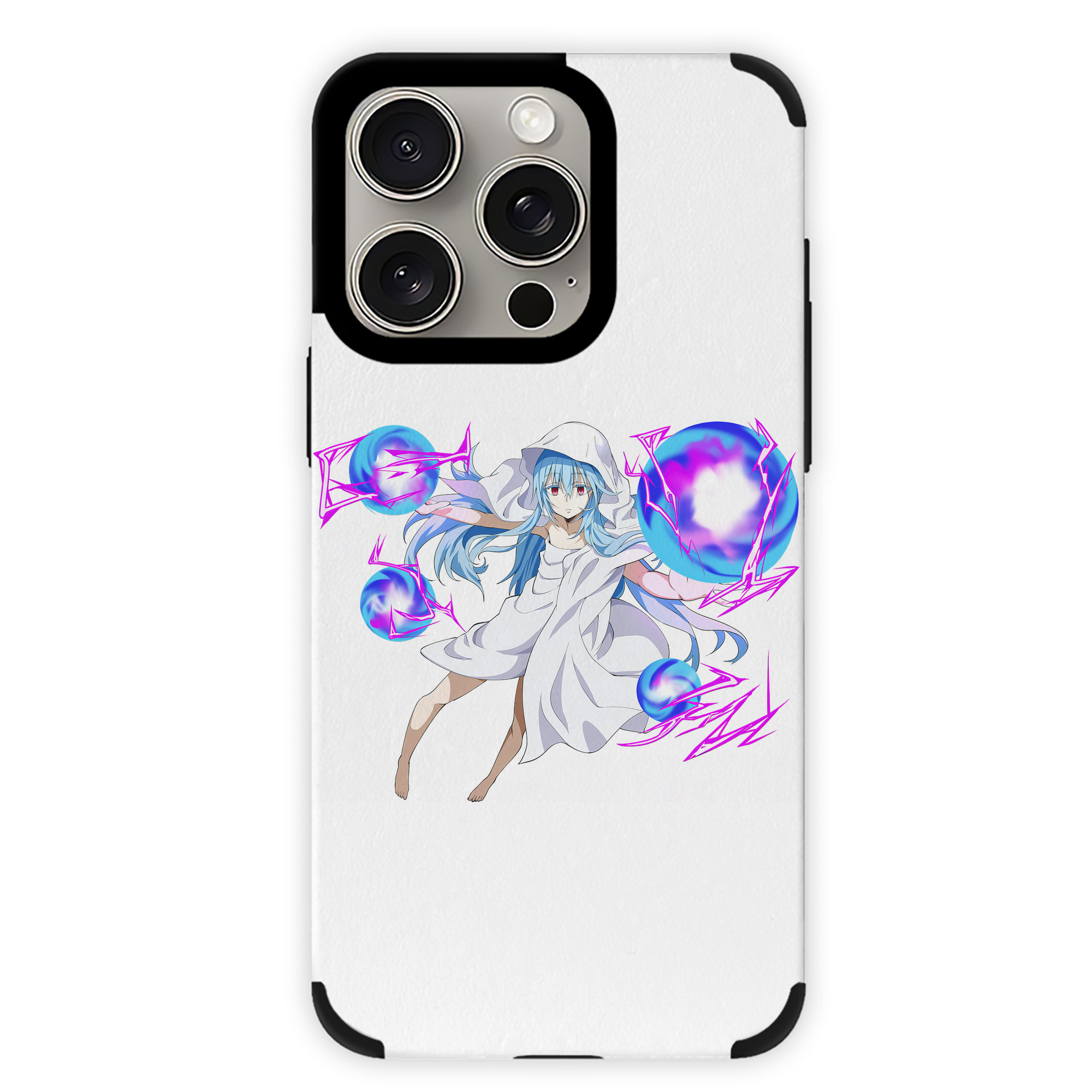 （画像用） 転スラ Regarding Reincarnated to Slime 【iPhone15ProMax対応】 PUレザー スマホケース 耐衝撃＆黄変防止
