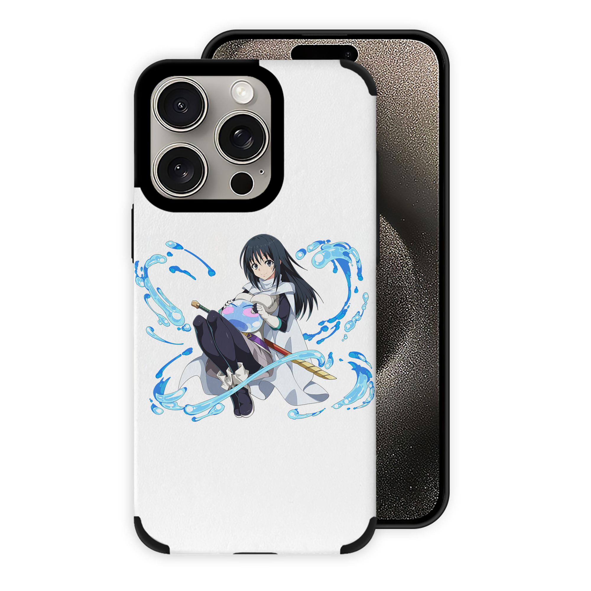 転スラ Regarding Reincarnated to Slime 【iPhone15ProMax対応】 PUレザー スマホケース 耐衝撃＆黄変防止