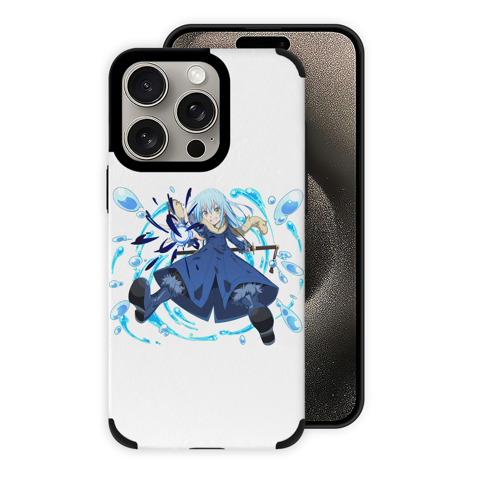 転スラ Regarding Reincarnated to Slime 【iPhone15ProMax対応】 PUレザー スマホケース 耐衝撃＆黄変防止