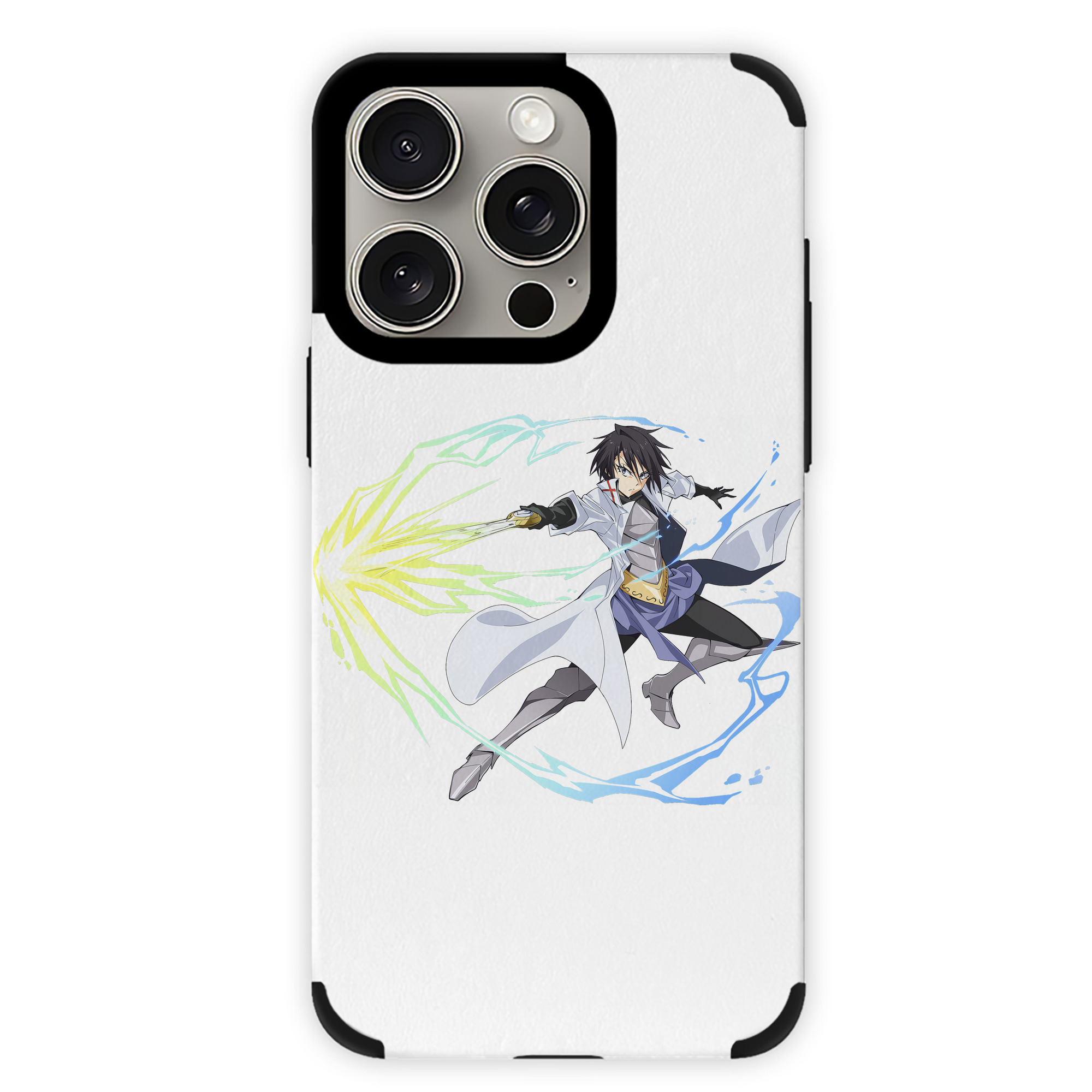 （画像用） 転スラ Regarding Reincarnated to Slime 【iPhone15ProMax対応】 PUレザー スマホケース 耐衝撃＆黄変防止