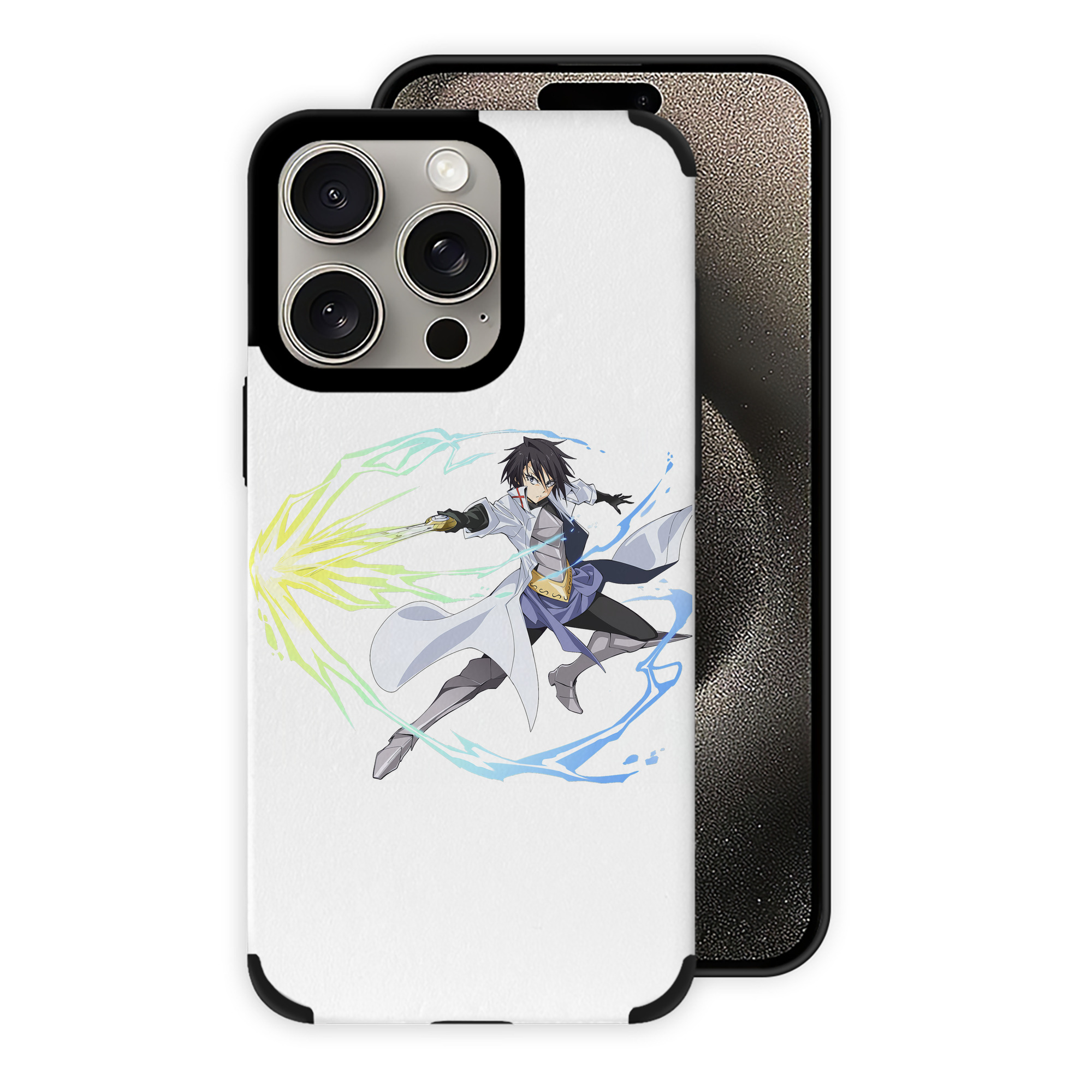 （画像用） 転スラ Regarding Reincarnated to Slime 【iPhone15ProMax対応】 PUレザー スマホケース 耐衝撃＆黄変防止