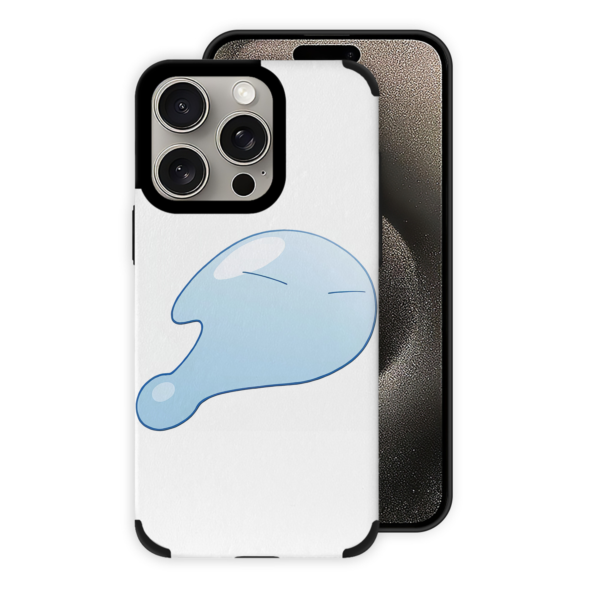 （画像用） 転スラ Regarding Reincarnated to Slime 【iPhone15ProMax対応】 PUレザー スマホケース 耐衝撃＆黄変防止