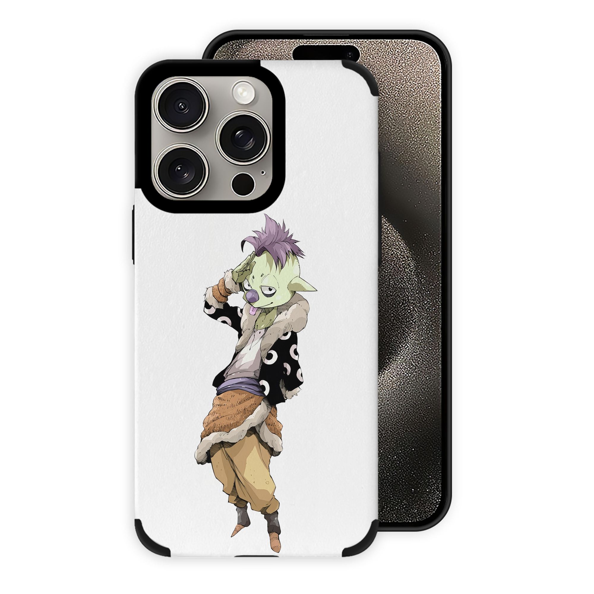 （画像用） 転スラ Regarding Reincarnated to Slime 【iPhone15ProMax対応】 PUレザー スマホケース 耐衝撃＆黄変防止