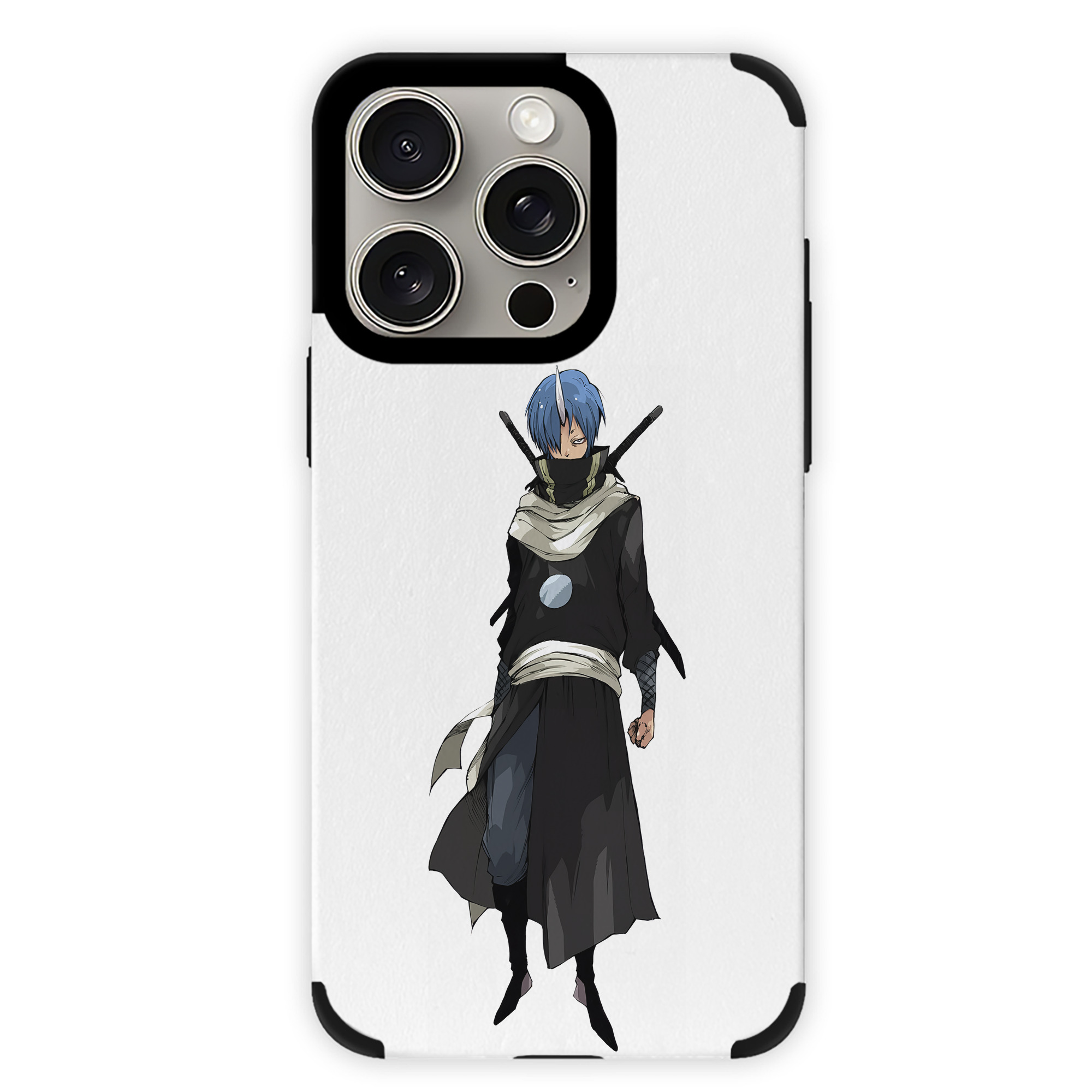 （画像用） 転スラ Regarding Reincarnated to Slime 【iPhone15ProMax対応】 PUレザー スマホケース 耐衝撃＆黄変防止