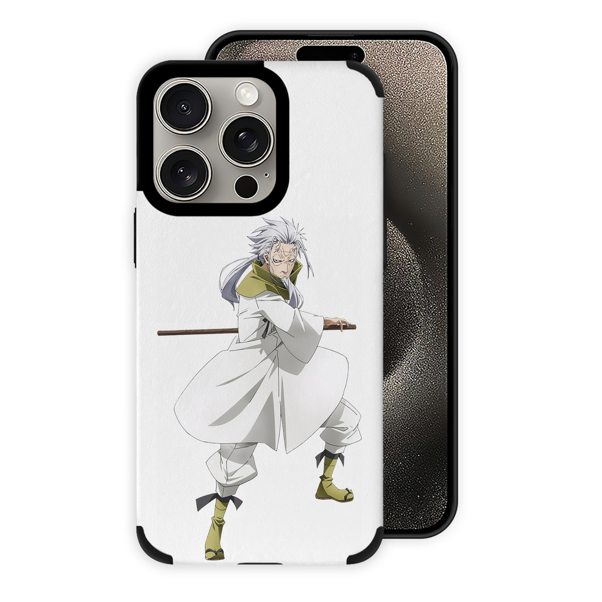 （画像用） 転スラ Regarding Reincarnated to Slime 【iPhone15ProMax対応】 PUレザー スマホケース 耐衝撃＆黄変防止