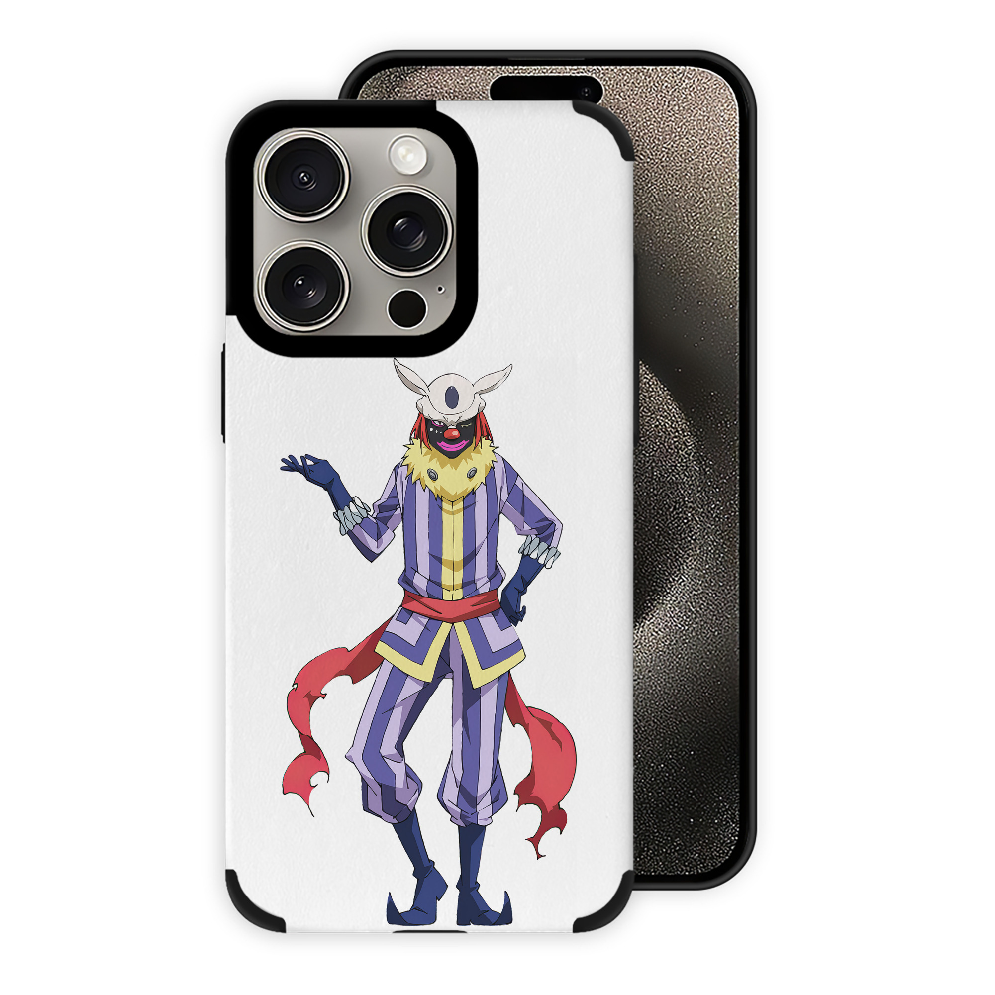 （画像用） 転スラ Regarding Reincarnated to Slime 【iPhone15ProMax対応】 PUレザー スマホケース 耐衝撃＆黄変防止
