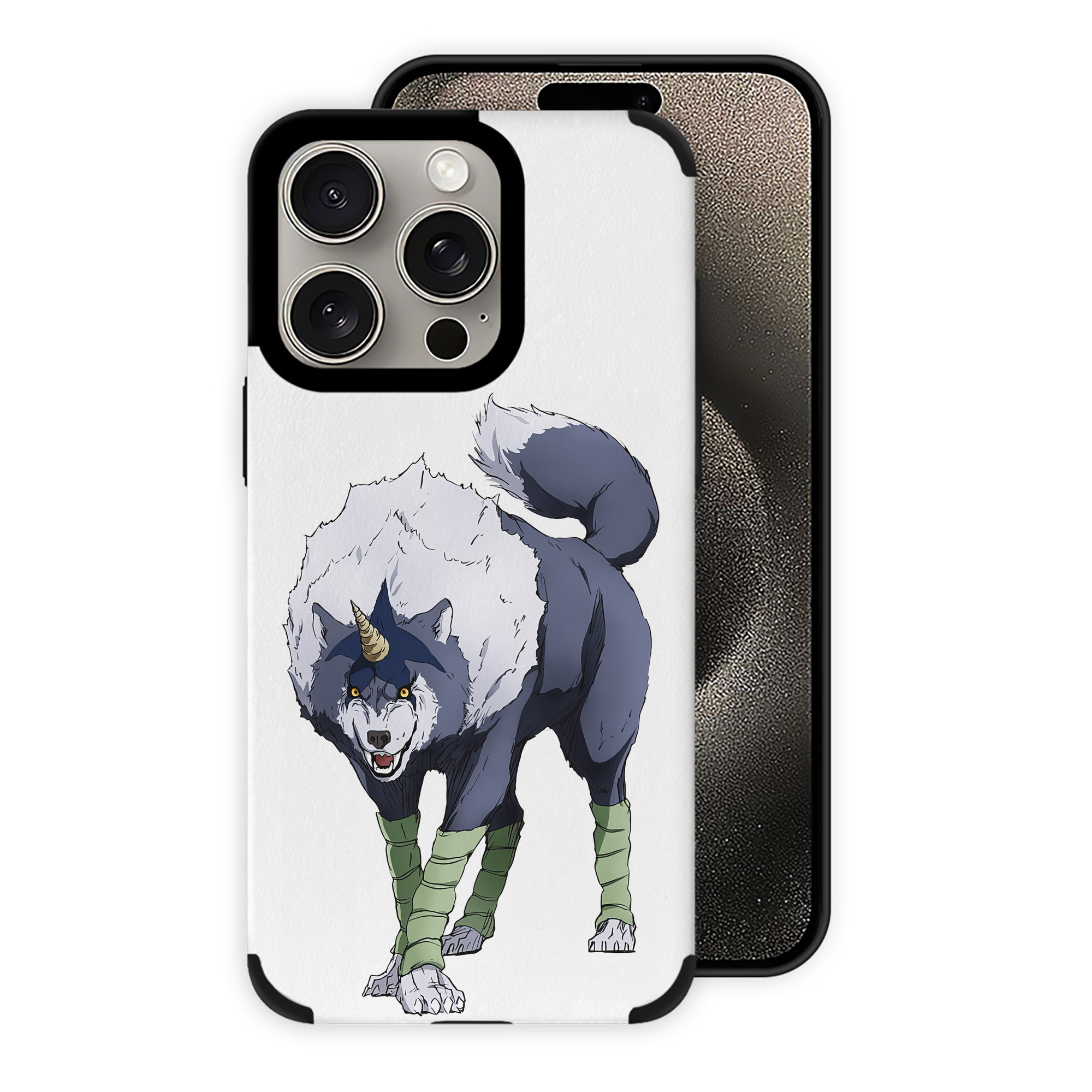 （画像用） 転スラ Regarding Reincarnated to Slime 【iPhone15ProMax対応】 PUレザー スマホケース 耐衝撃＆黄変防止