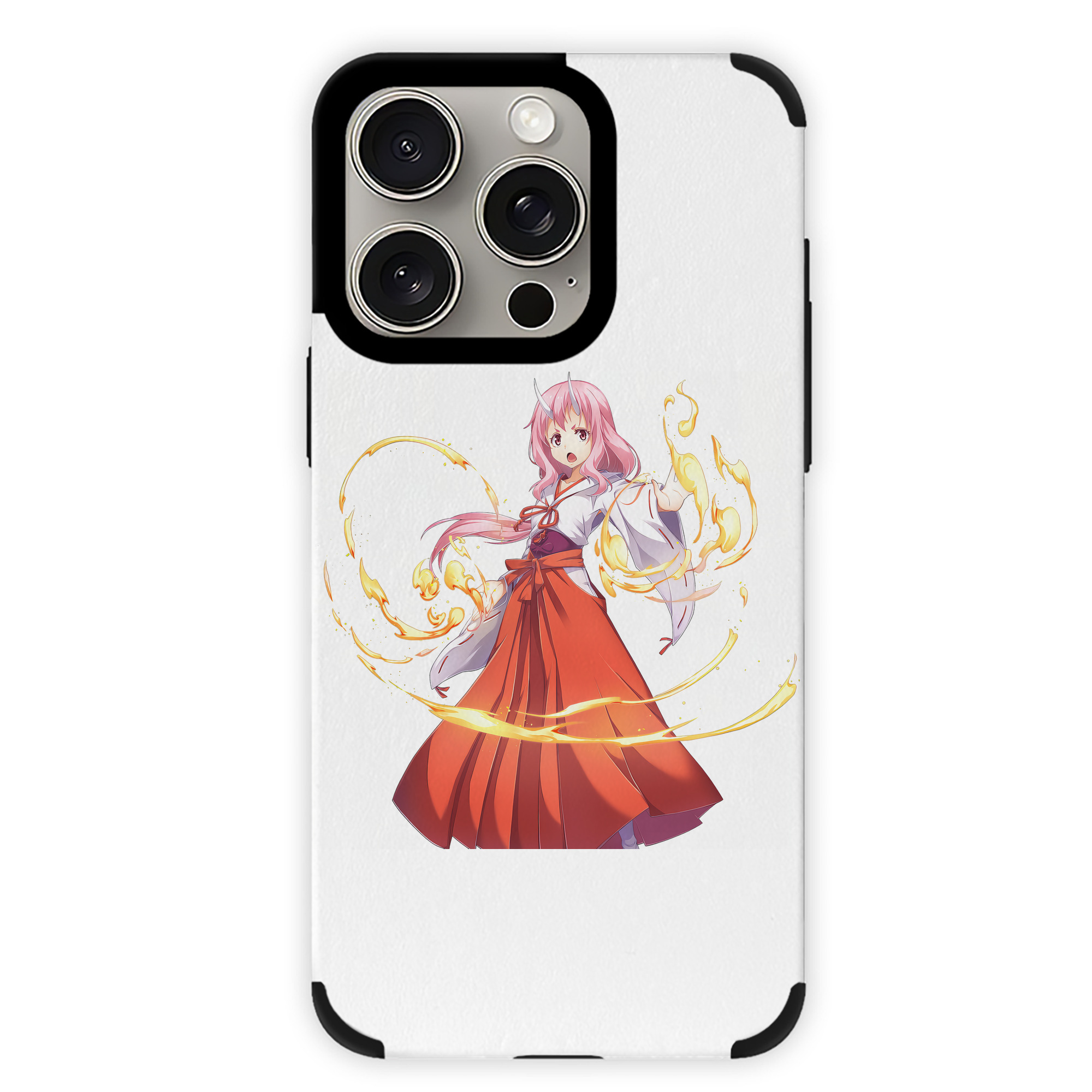 （画像用） 転スラ Regarding Reincarnated to Slime 【iPhone15ProMax対応】 PUレザー スマホケース 耐衝撃＆黄変防止