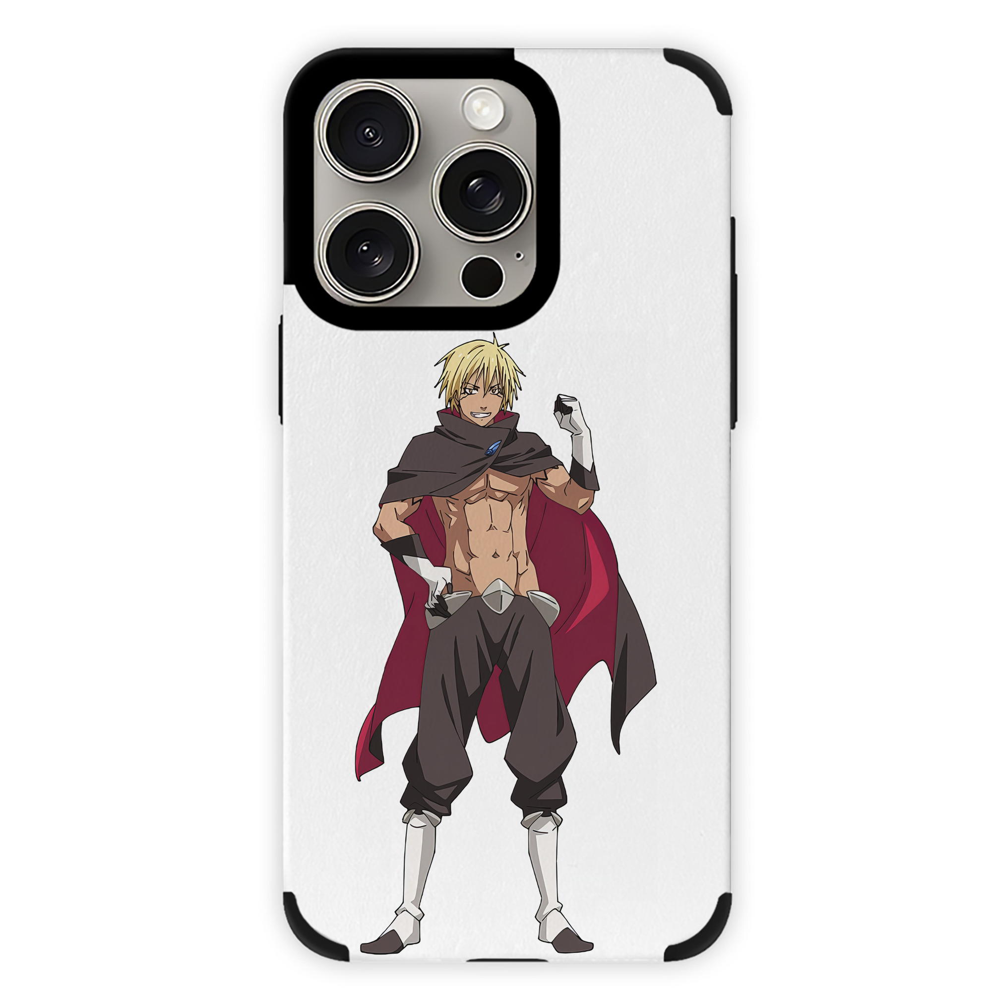 （画像用） 転スラ Regarding Reincarnated to Slime 【iPhone15ProMax対応】 PUレザー スマホケース 耐衝撃＆黄変防止