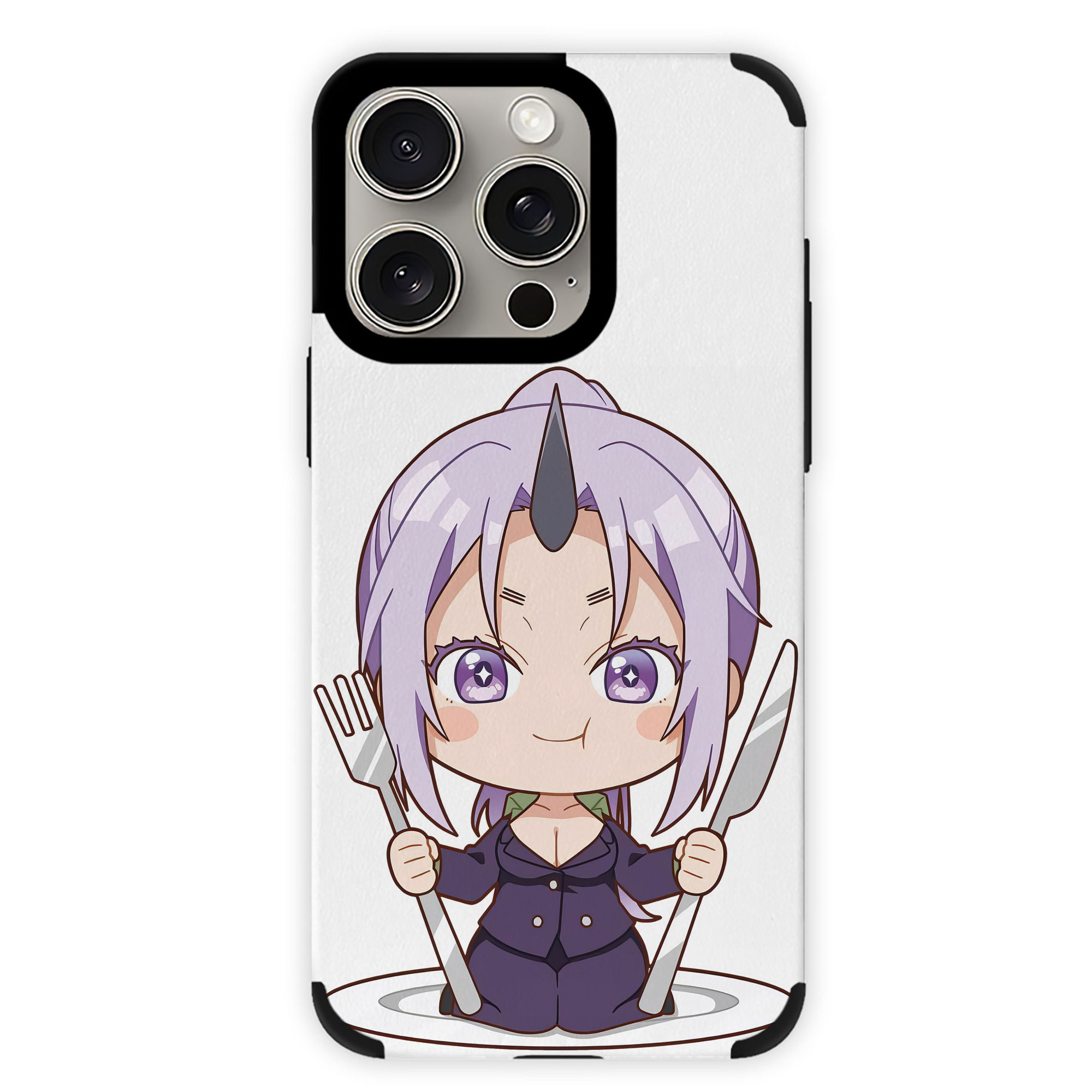 （画像用） 転スラ Regarding Reincarnated to Slime 【iPhone15ProMax対応】 PUレザー スマホケース 耐衝撃＆黄変防止