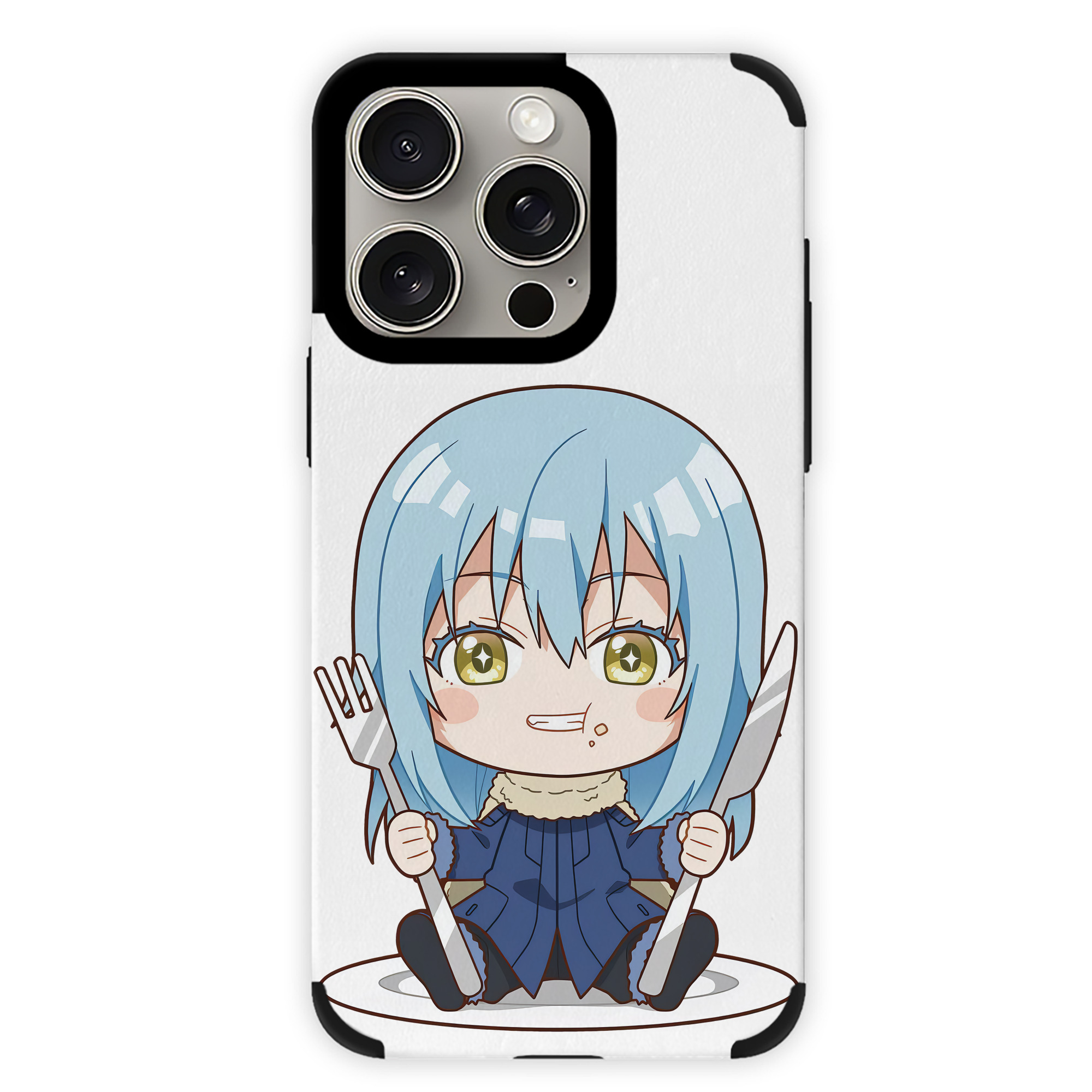 （画像用） 転スラ Regarding Reincarnated to Slime 【iPhone15ProMax対応】 PUレザー スマホケース 耐衝撃＆黄変防止