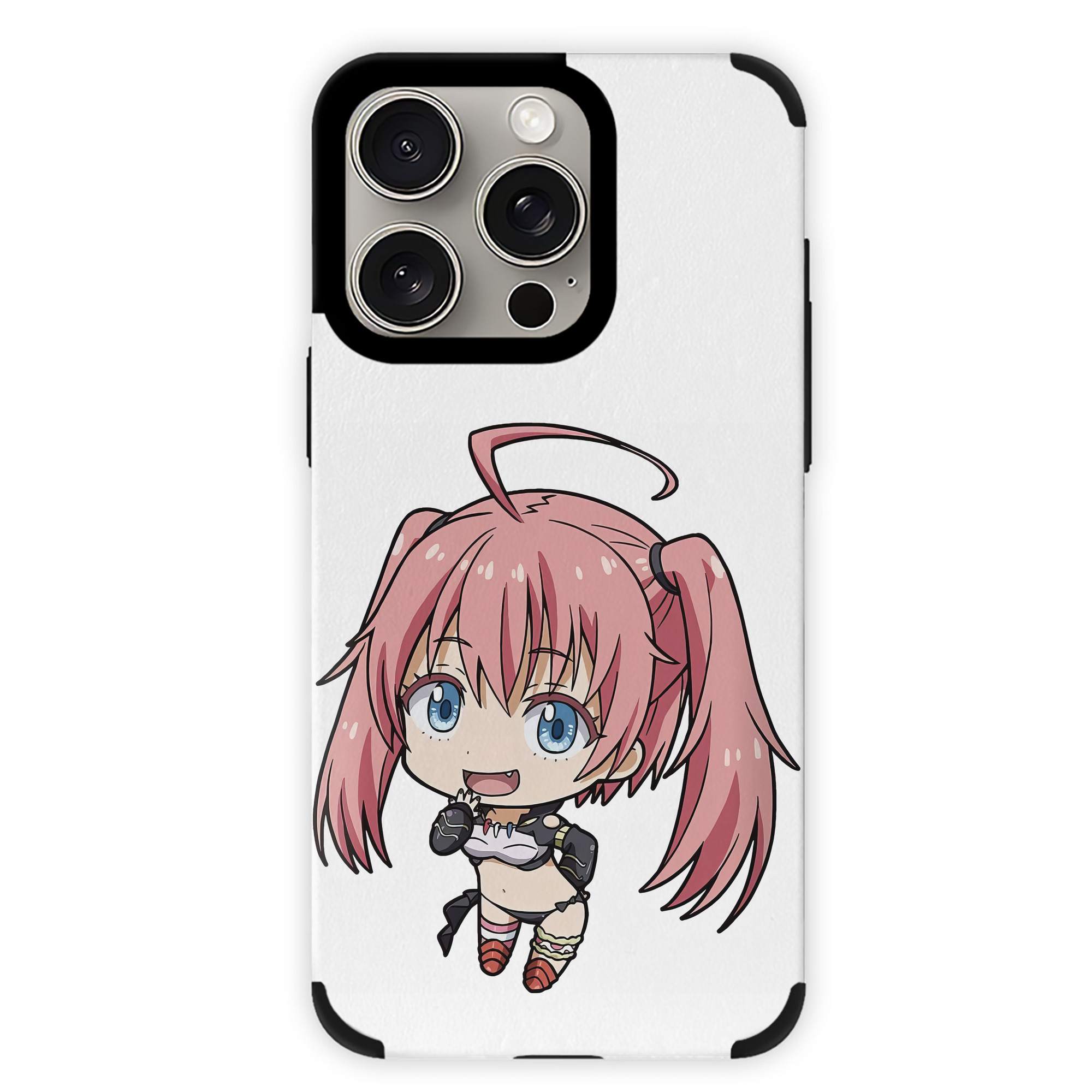 （画像用） 転スラ Regarding Reincarnated to Slime 【iPhone15ProMax対応】 PUレザー スマホケース 耐衝撃＆黄変防止