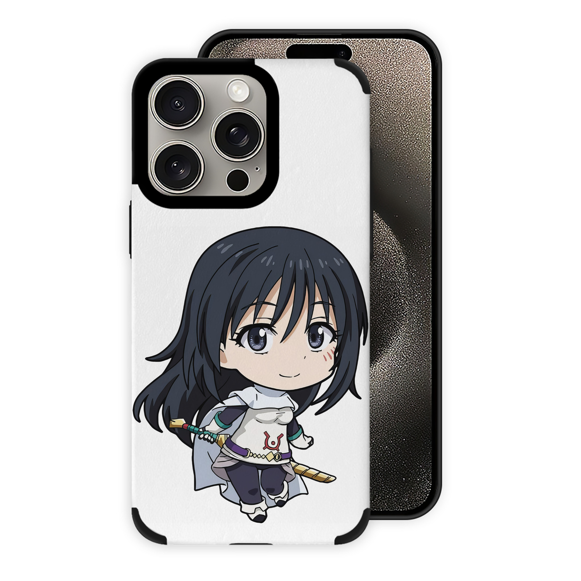 （画像用） 転スラ Regarding Reincarnated to Slime 【iPhone15ProMax対応】 PUレザー スマホケース 耐衝撃＆黄変防止