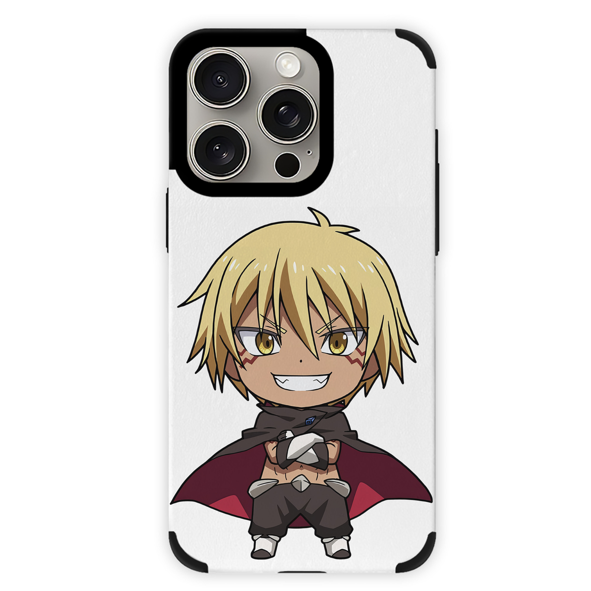 （画像用） 転スラ Regarding Reincarnated to Slime 【iPhone15ProMax対応】 PUレザー スマホケース 耐衝撃＆黄変防止