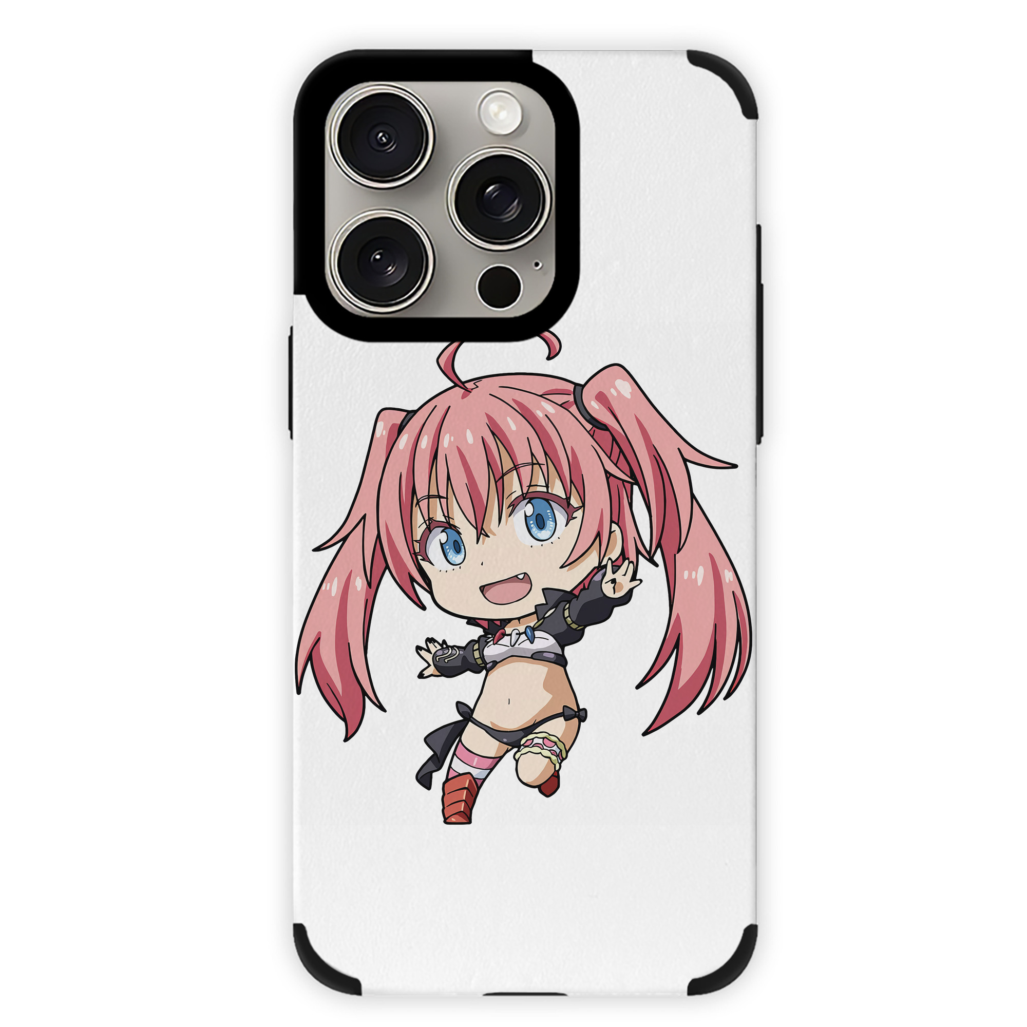 （画像用） 転スラ Regarding Reincarnated to Slime 【iPhone15ProMax対応】 PUレザー スマホケース 耐衝撃＆黄変防止