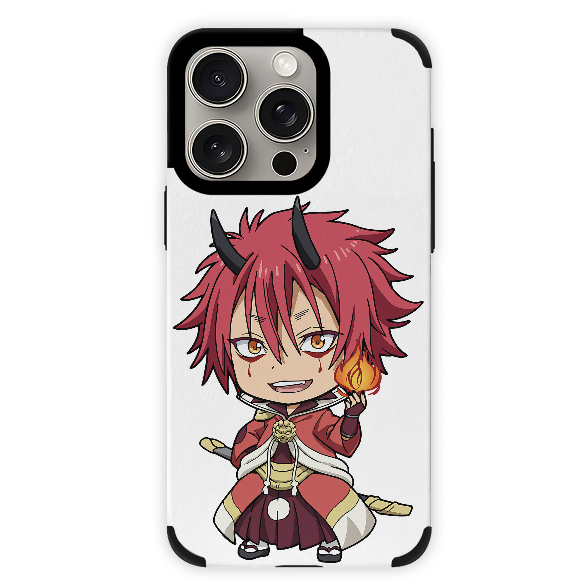 （画像用） 転スラ Regarding Reincarnated to Slime 【iPhone15ProMax対応】 PUレザー スマホケース 耐衝撃＆黄変防止